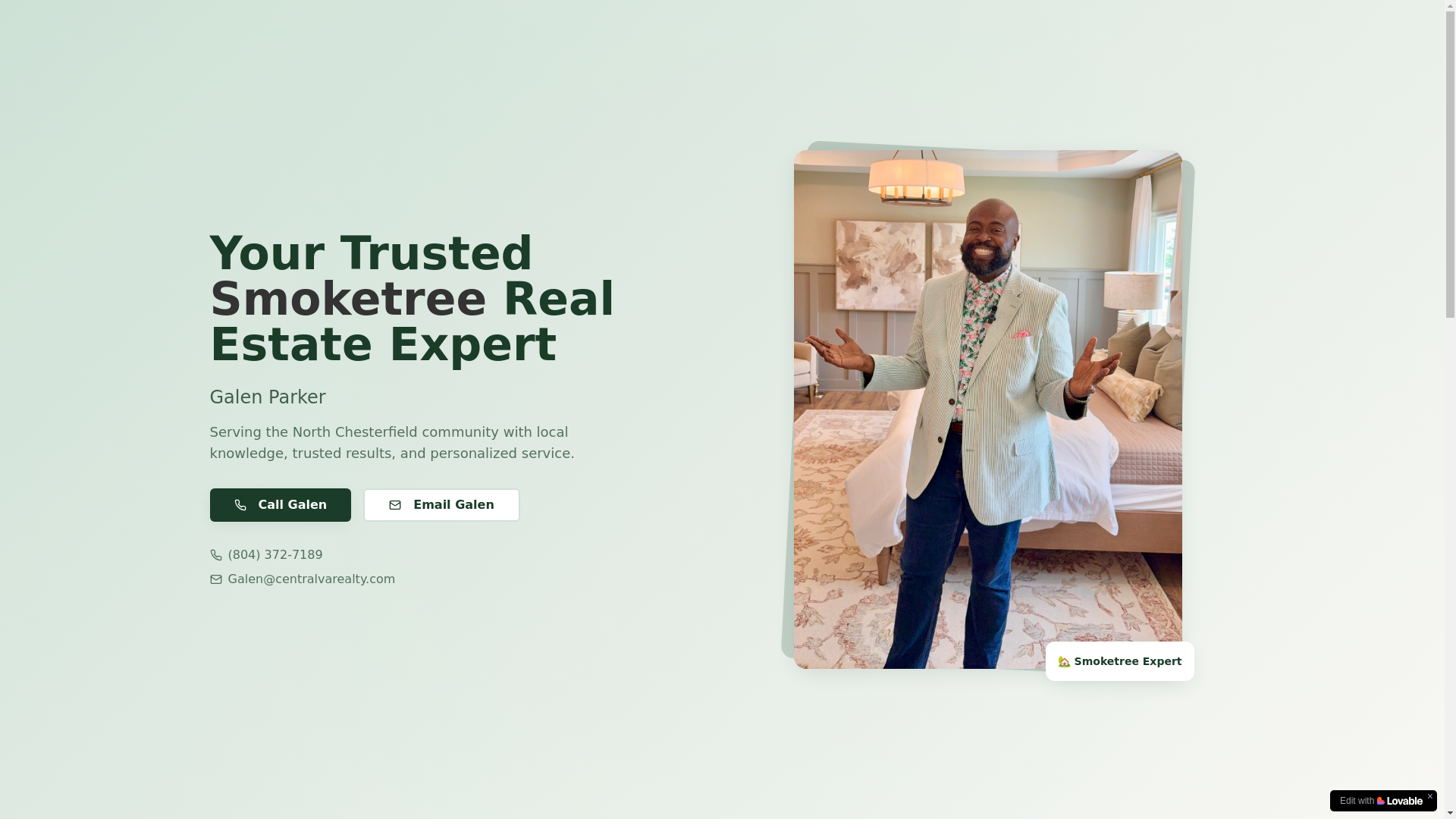 website screenshot of https://smoketreehomesrva.com/