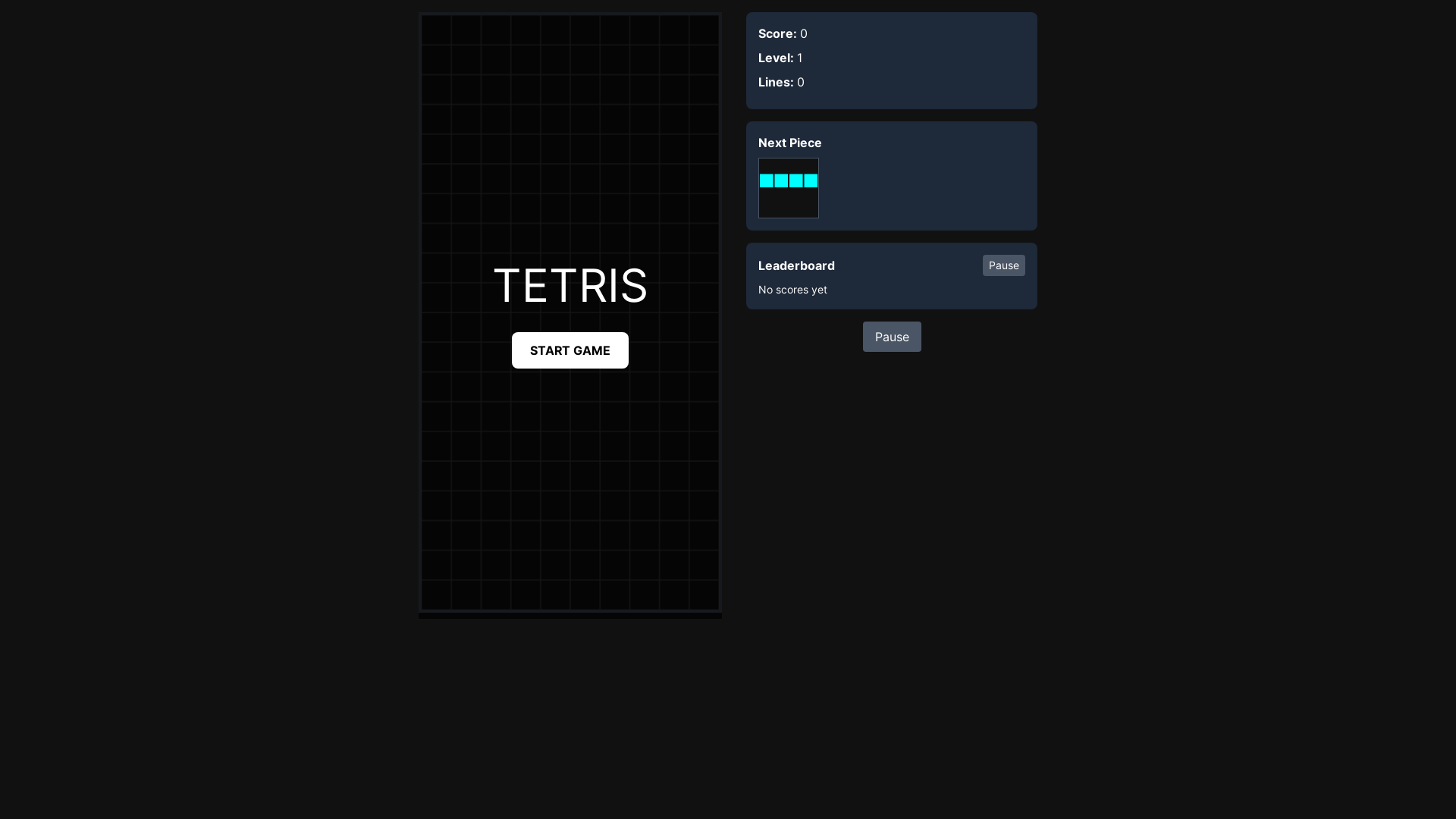 website screenshot of https://47a7feb1-tetris-game-create-frontend.pages.dev/
