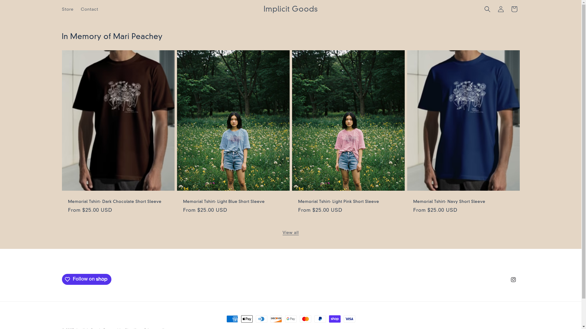 website screenshot of https://implicitgoods.us/