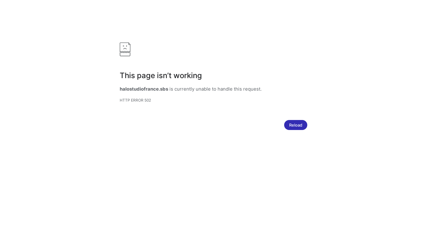 website screenshot of https://halostudiofrance.sbs/
