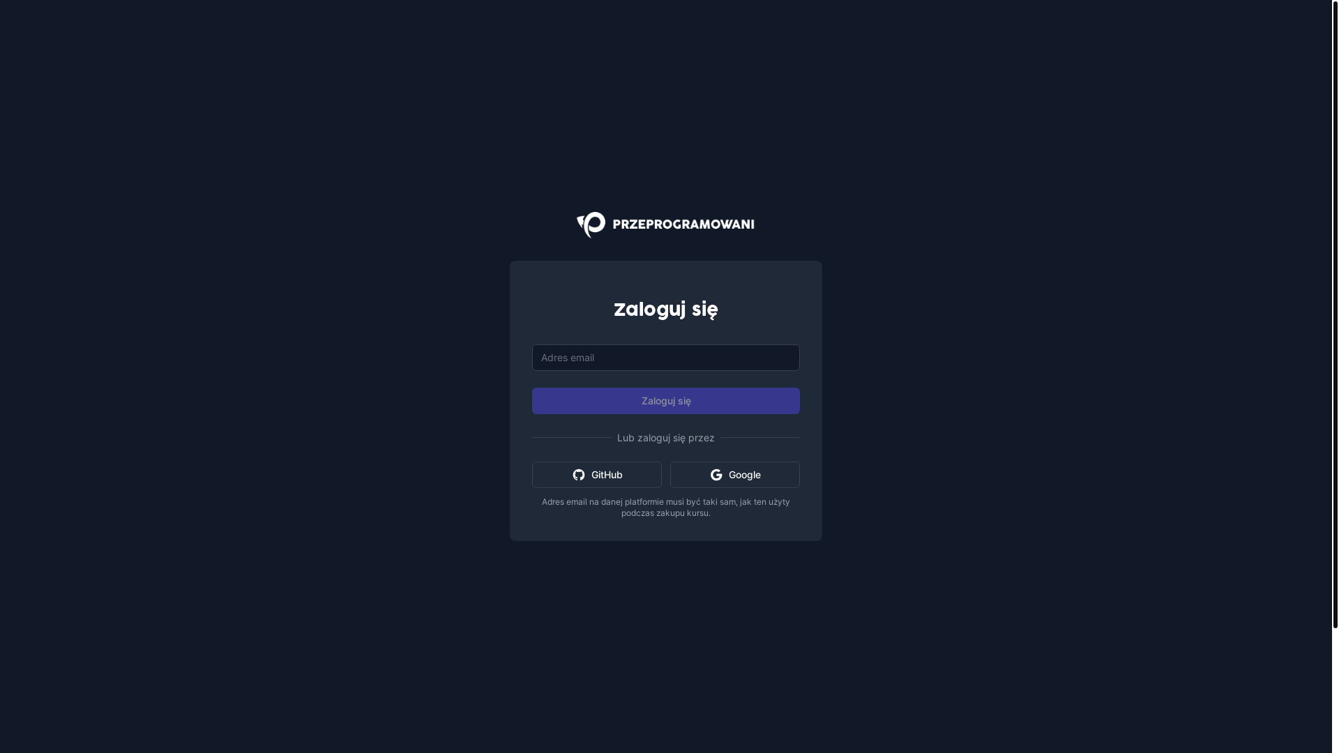 website screenshot of https://przeprogramowani-edu.pages.dev/