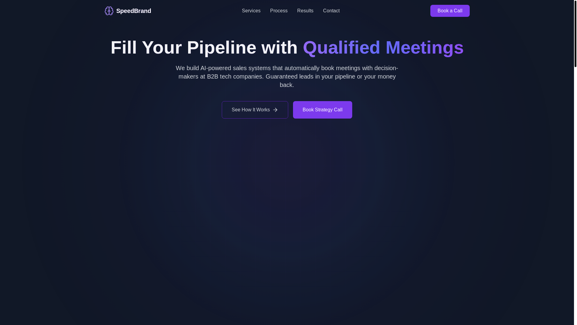 website screenshot of https://teamspeedbrand.com/