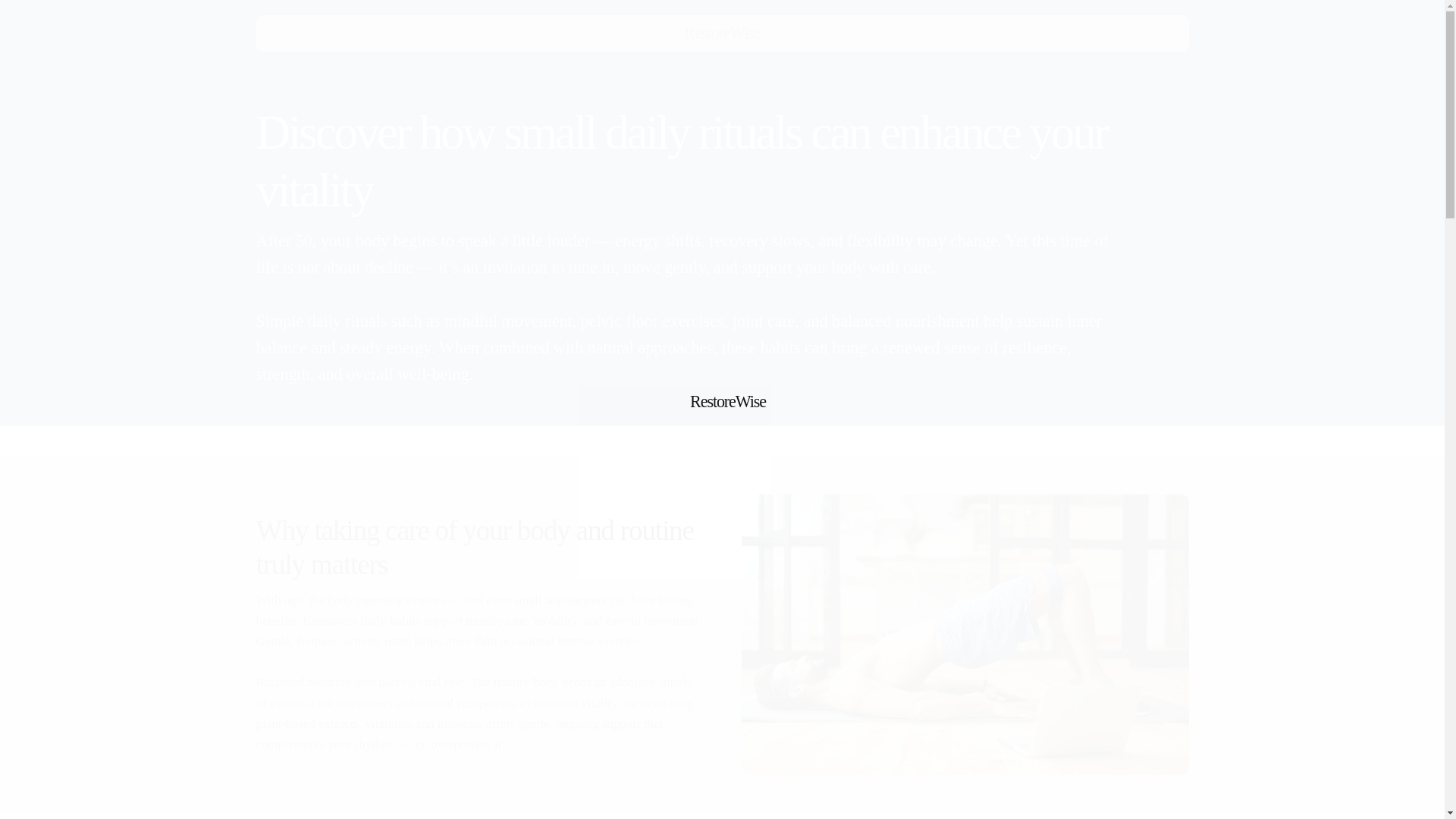 website screenshot of https://restorewisecv.info/