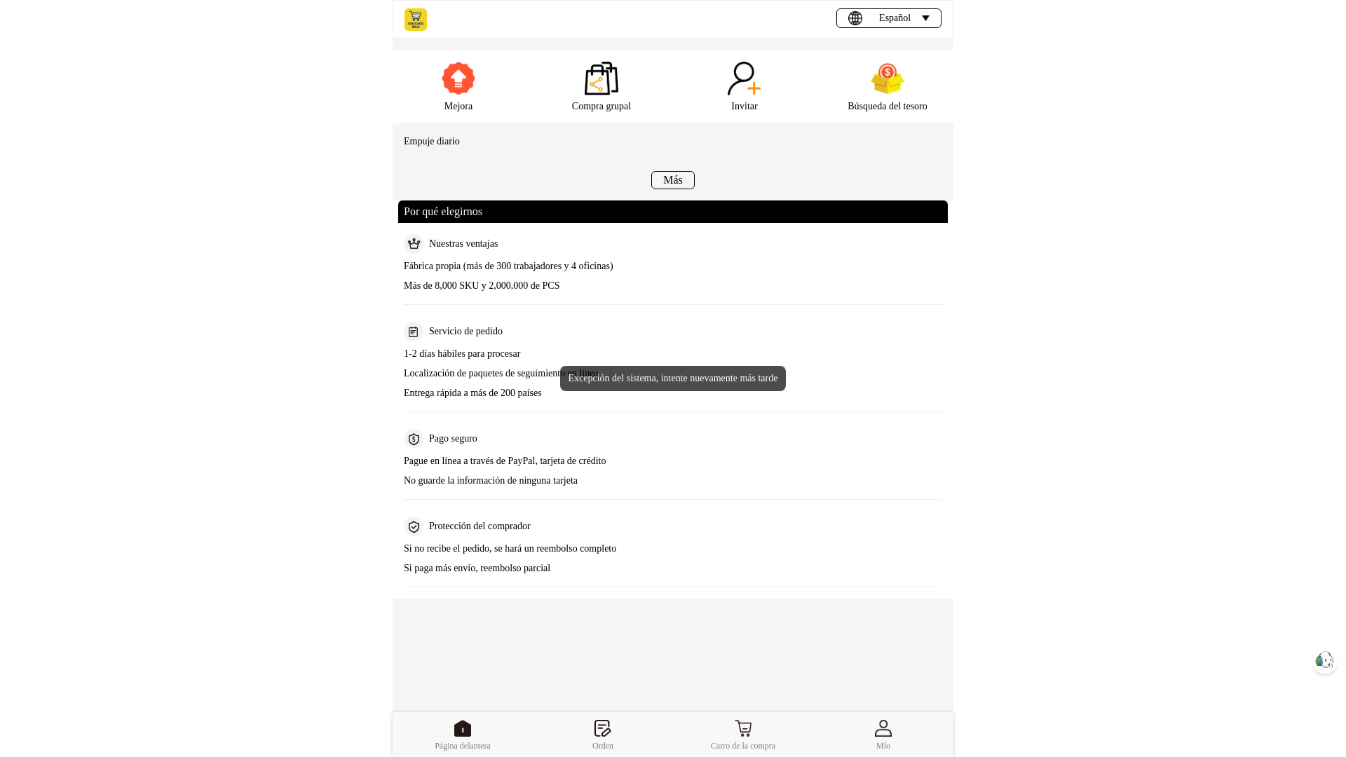 website screenshot of https://mercadolibre-ku.com/