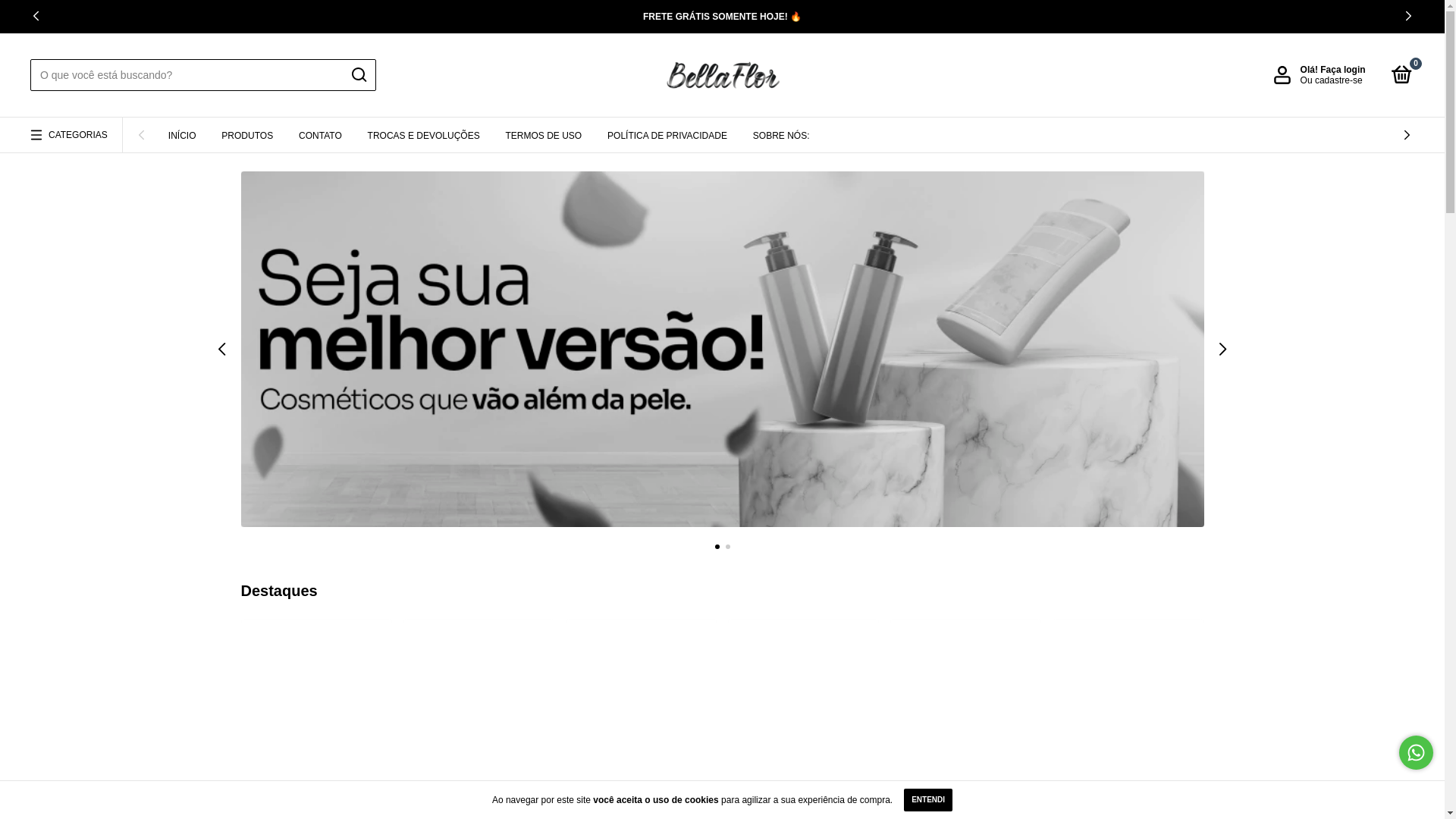 website screenshot of https://bellafloroficial.com.br/