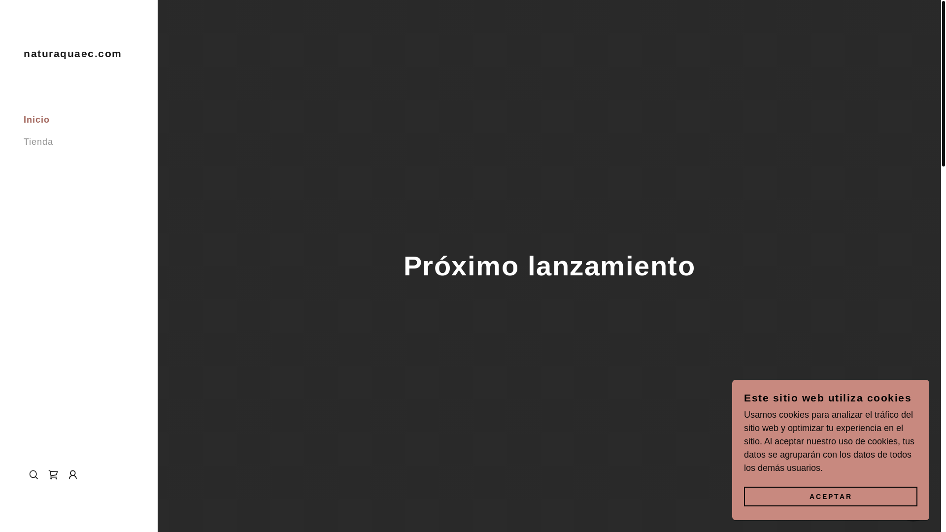 website screenshot of https://naturaquaec.com/