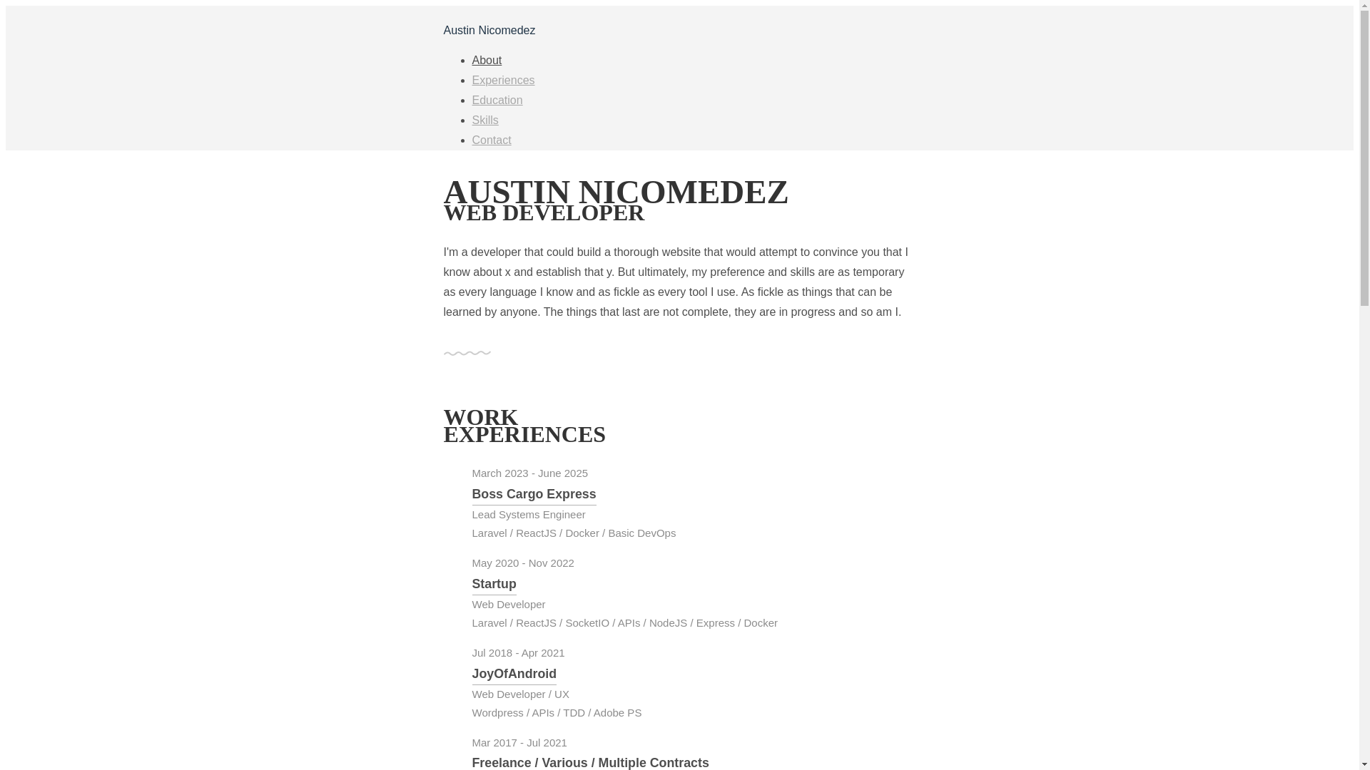 website screenshot of https://cv-7rk.pages.dev/