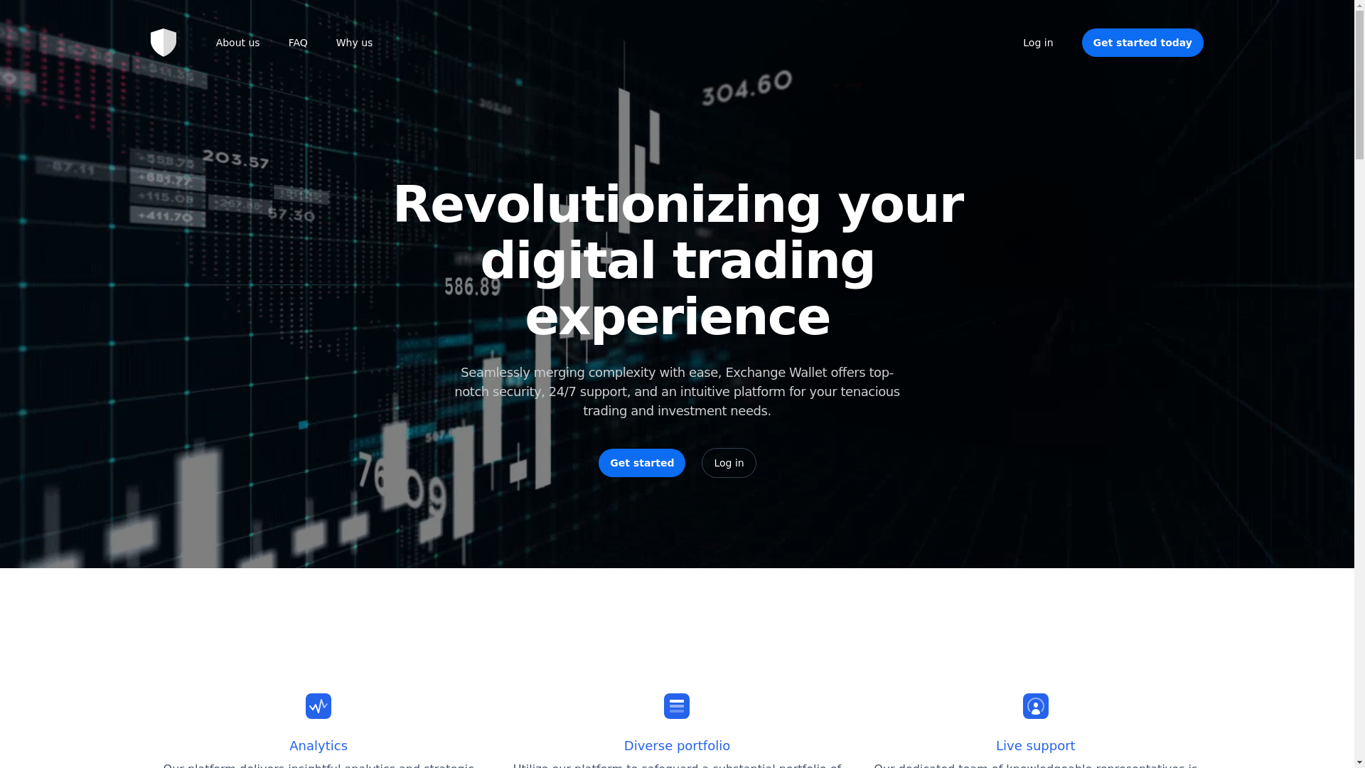 website screenshot of https://exchangewallet-frontend.pages.dev/
