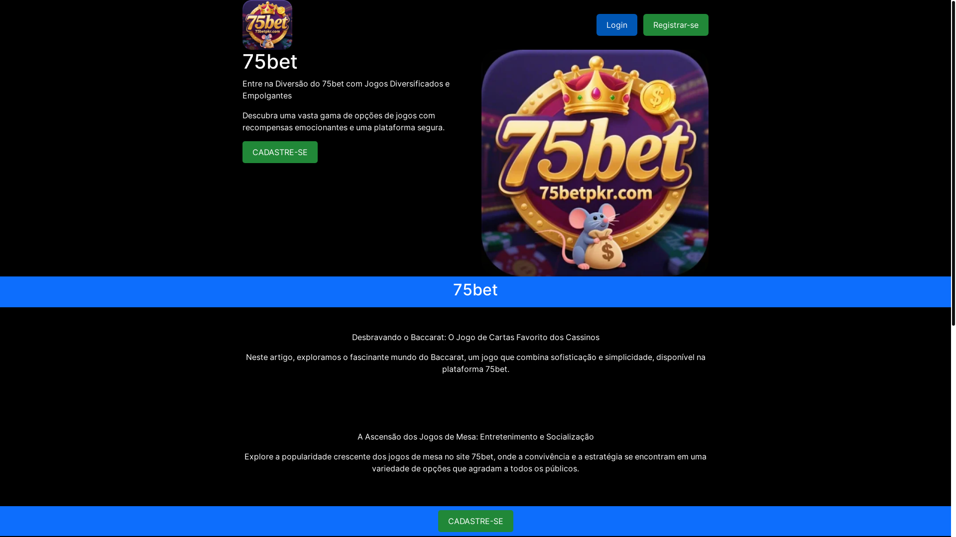 website screenshot of https://75betpkr.com/