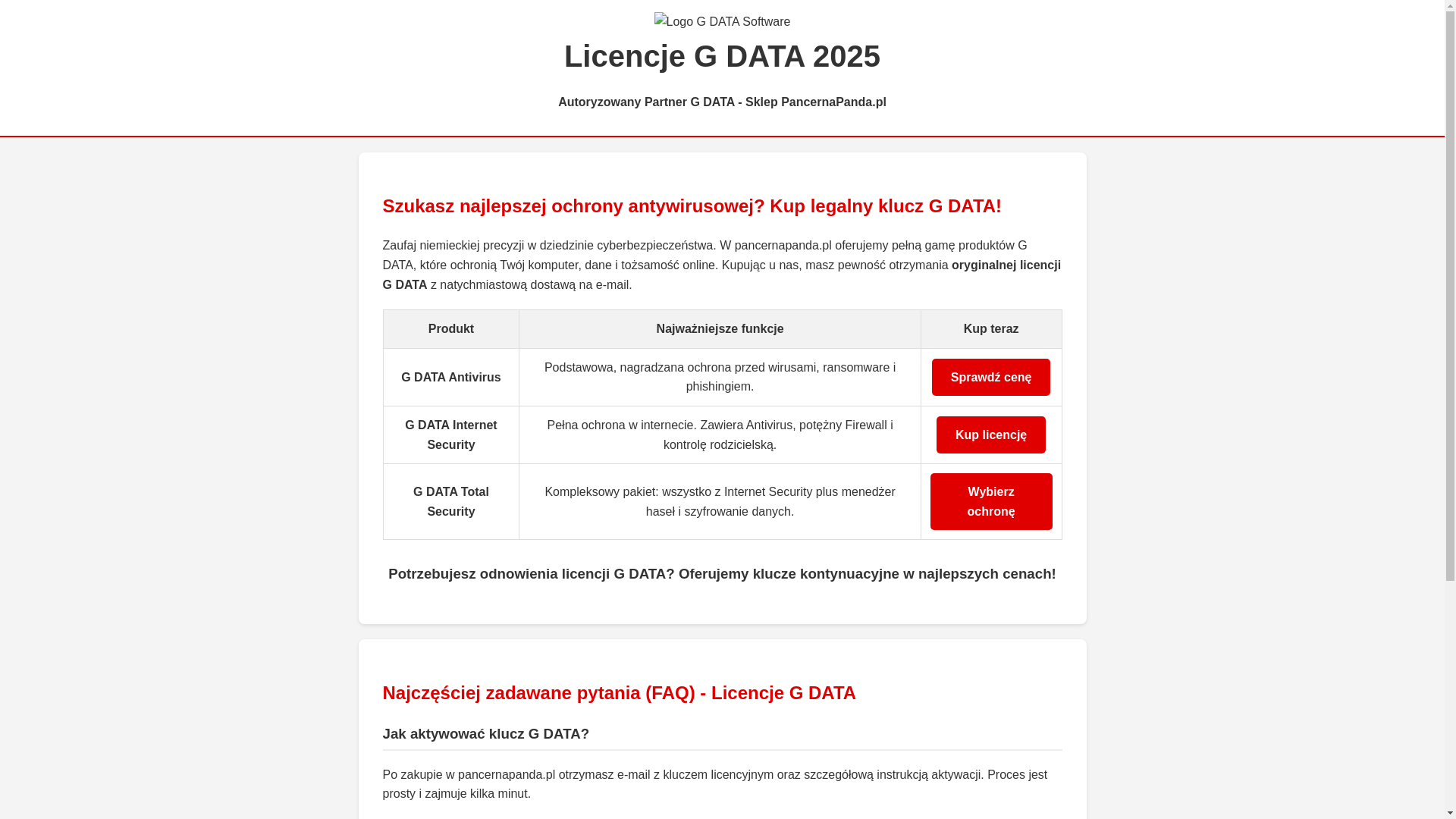website screenshot of https://gdata.pc.pl/