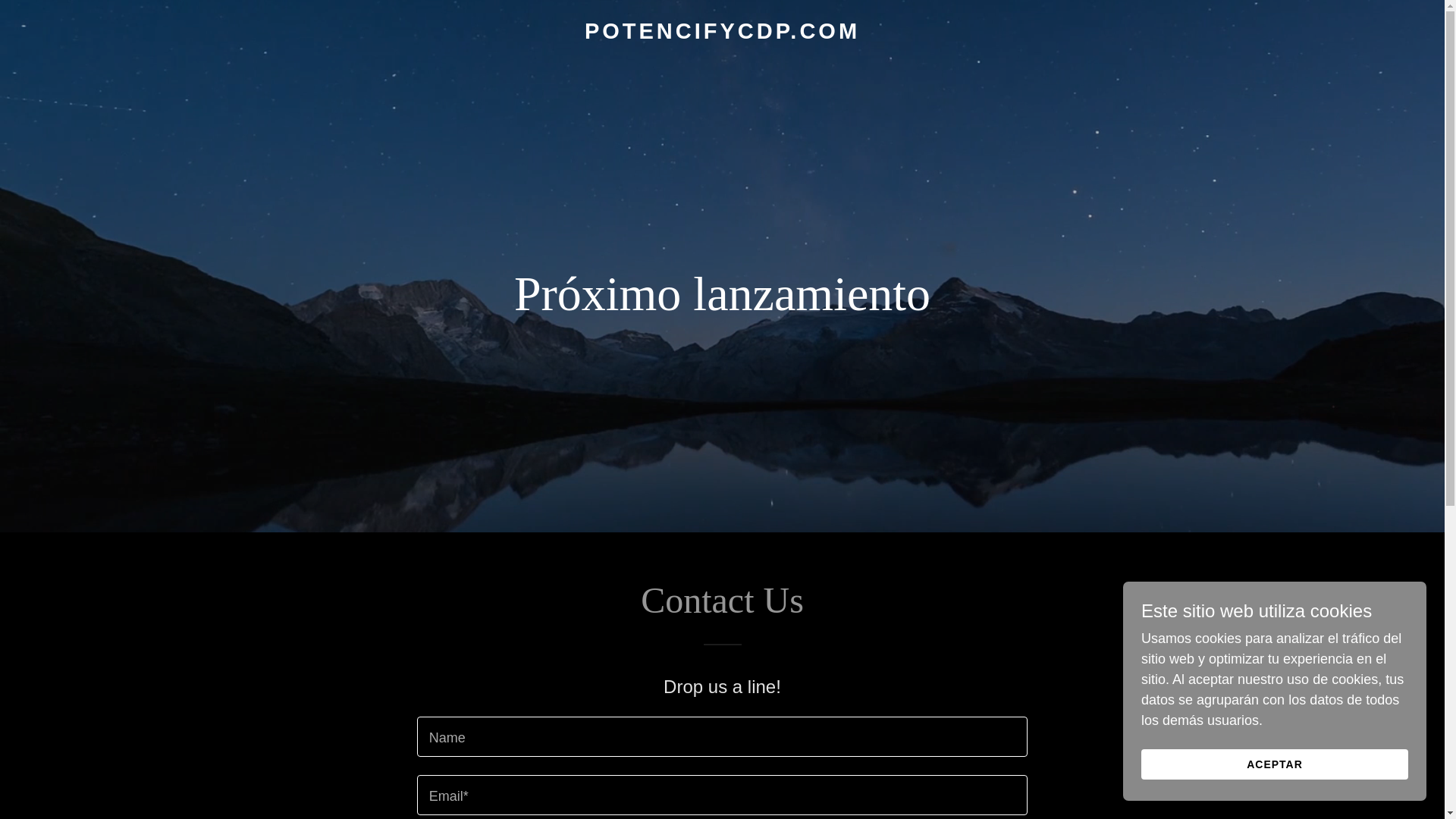 website screenshot of https://potencifycdp.com/