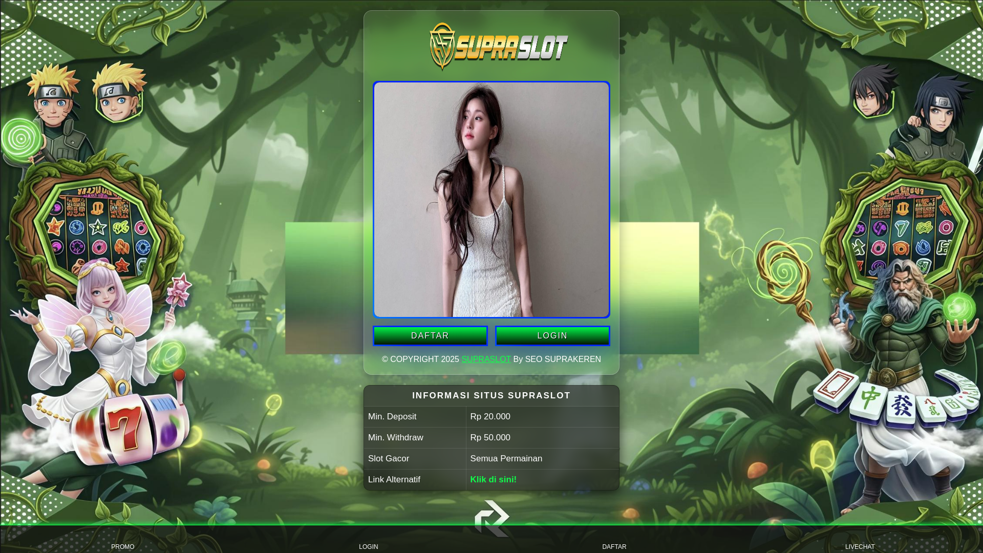 website screenshot of https://suprakeces.pages.dev/