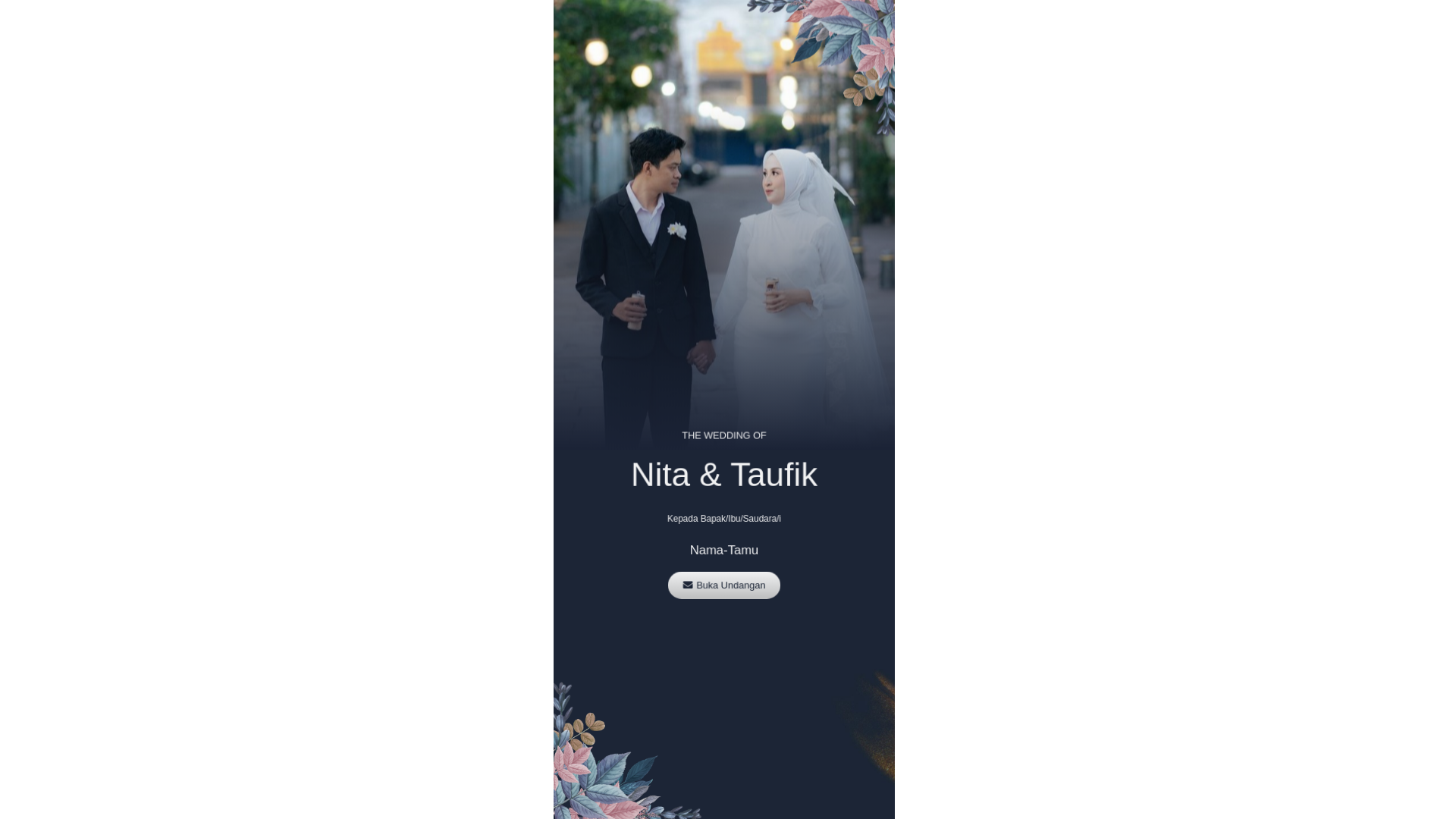 website screenshot of https://nitataufikwedding.pages.dev/