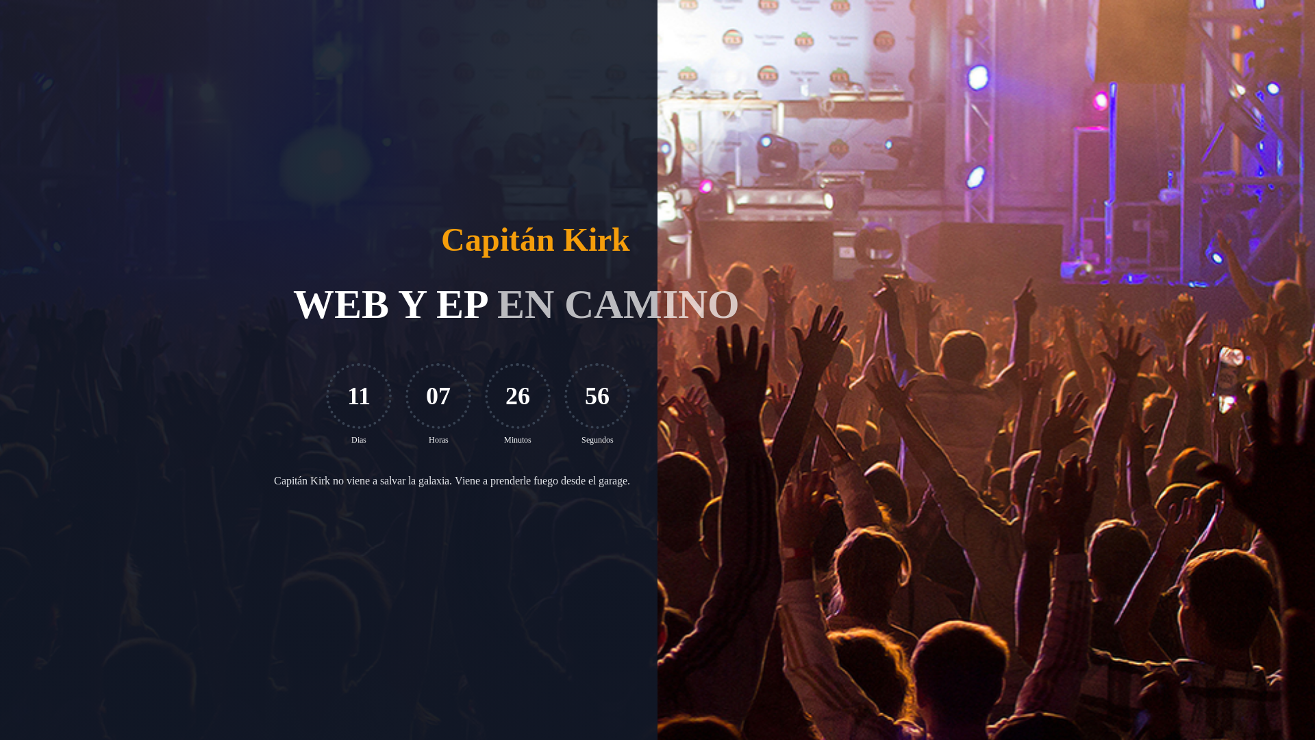 website screenshot of https://capitankirk.es/