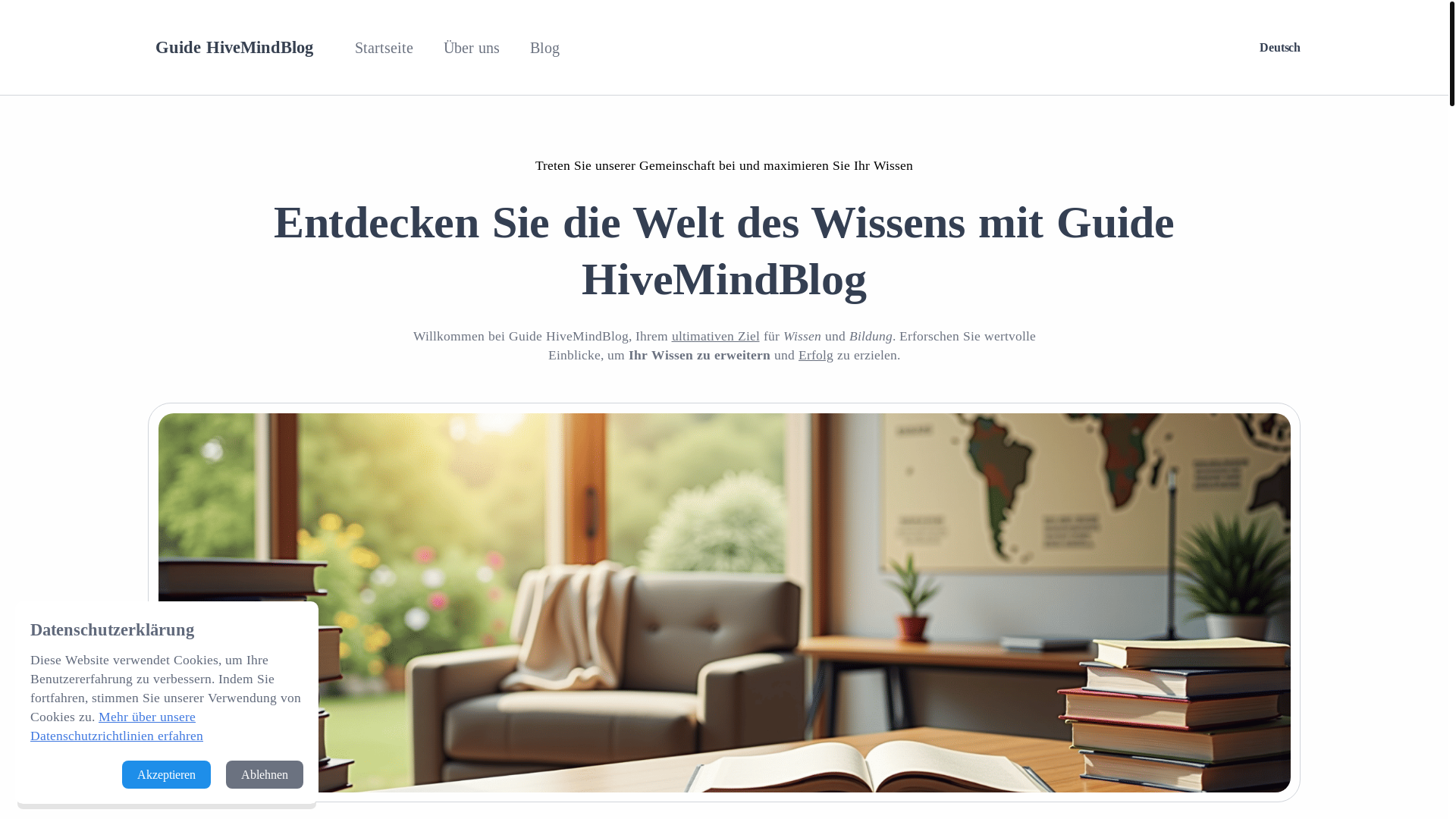 website screenshot of https://hivemindblog.live/