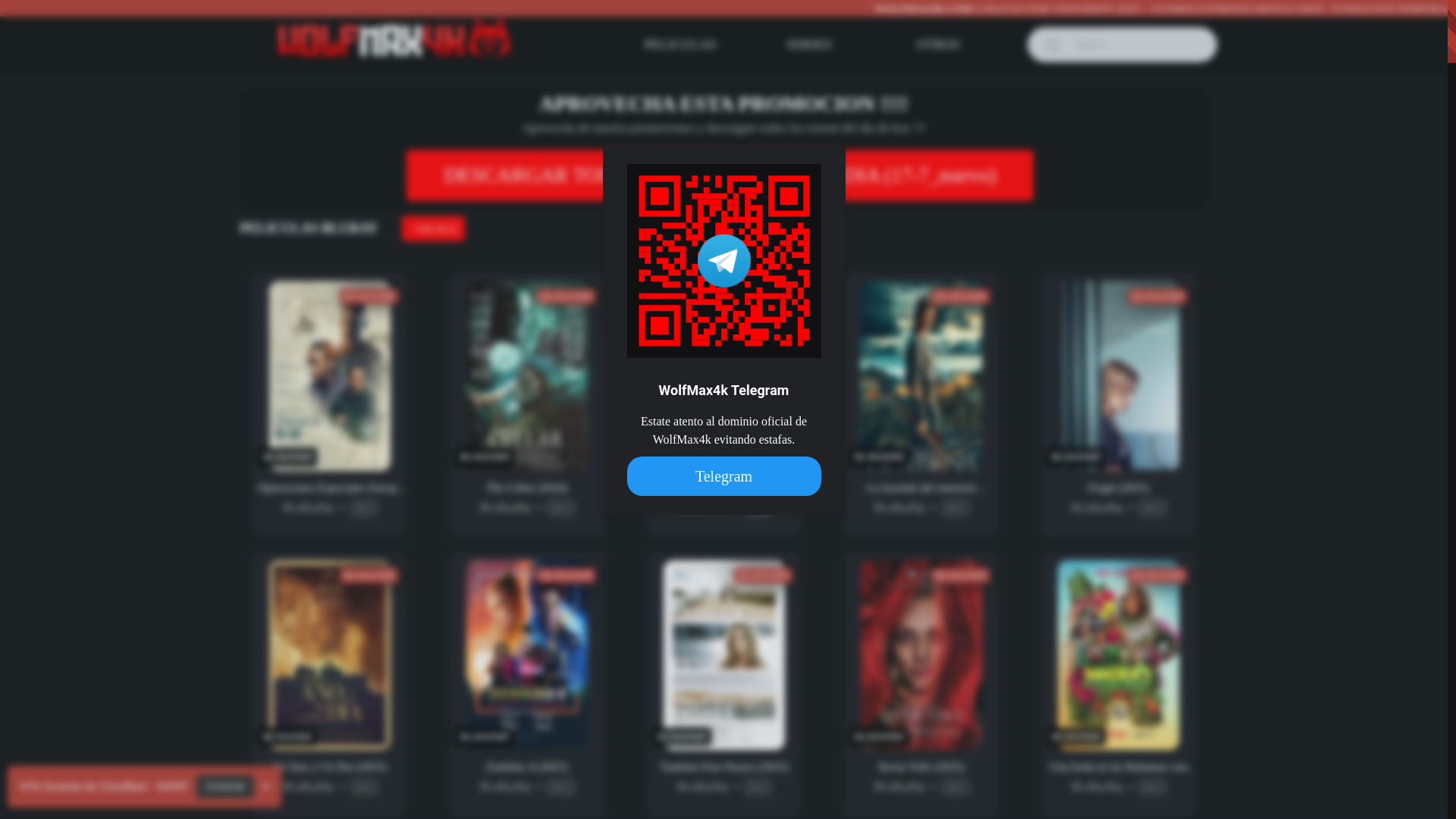 website screenshot of https://wolfmax4k.com/