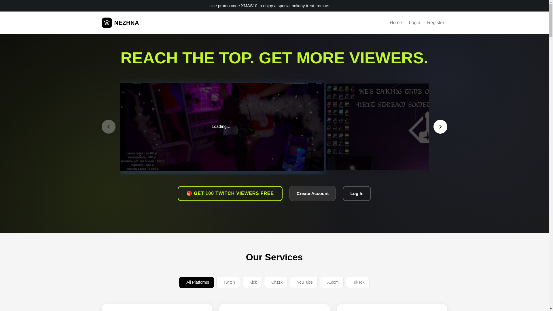 website screenshot of https://viewzbot.com/