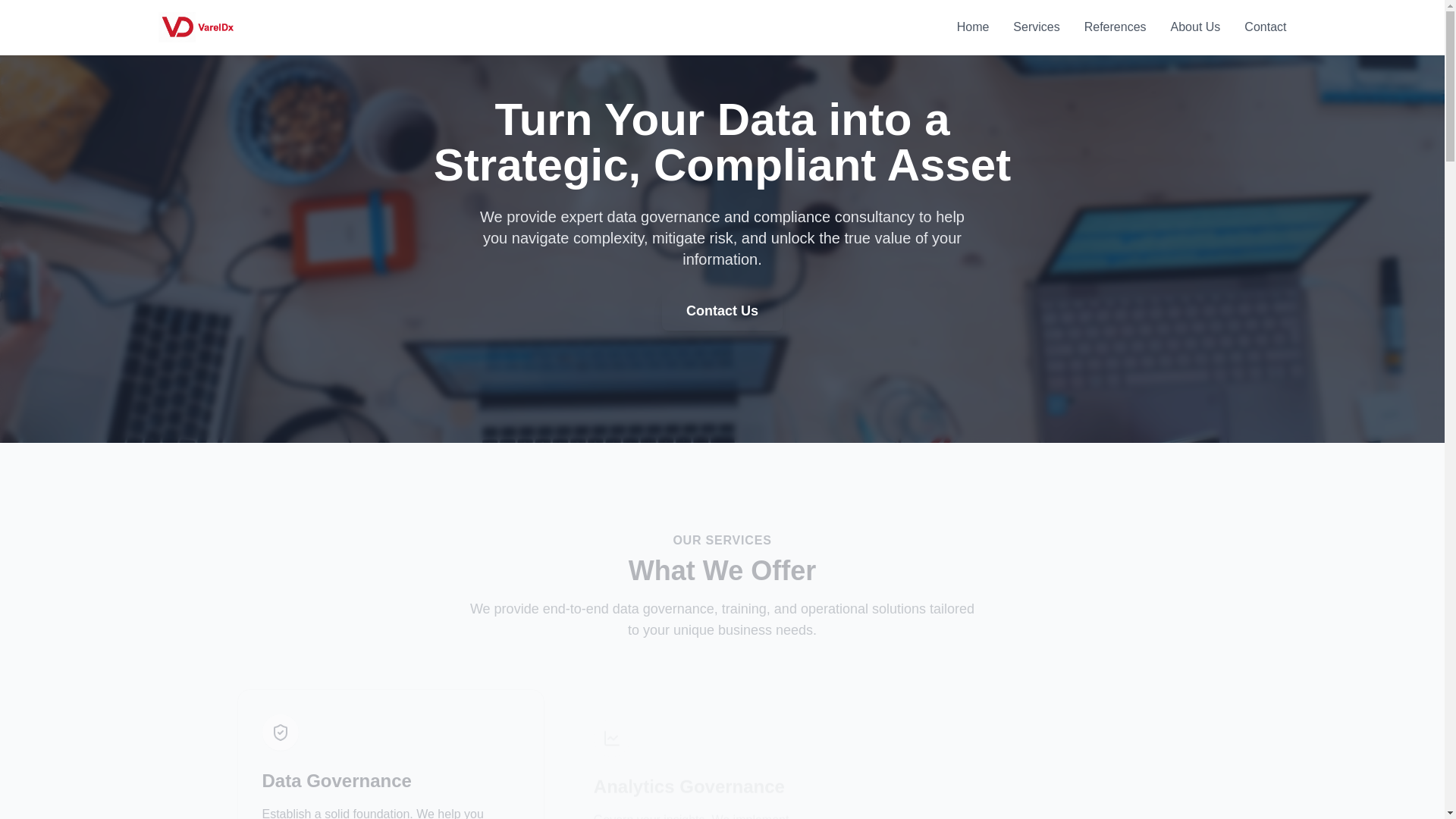 website screenshot of https://vareldx.pages.dev/