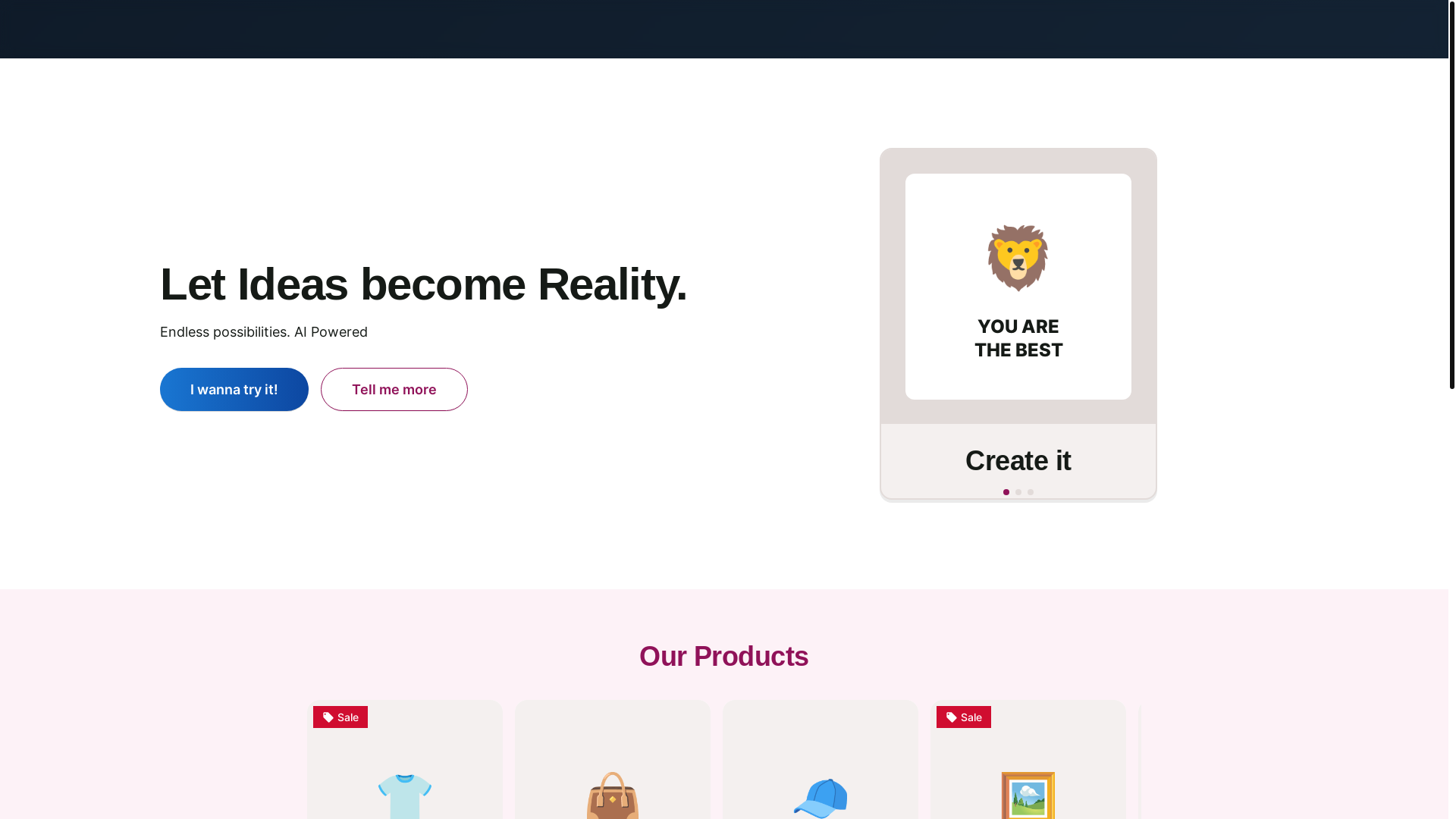website screenshot of https://creatyvelab.com/
