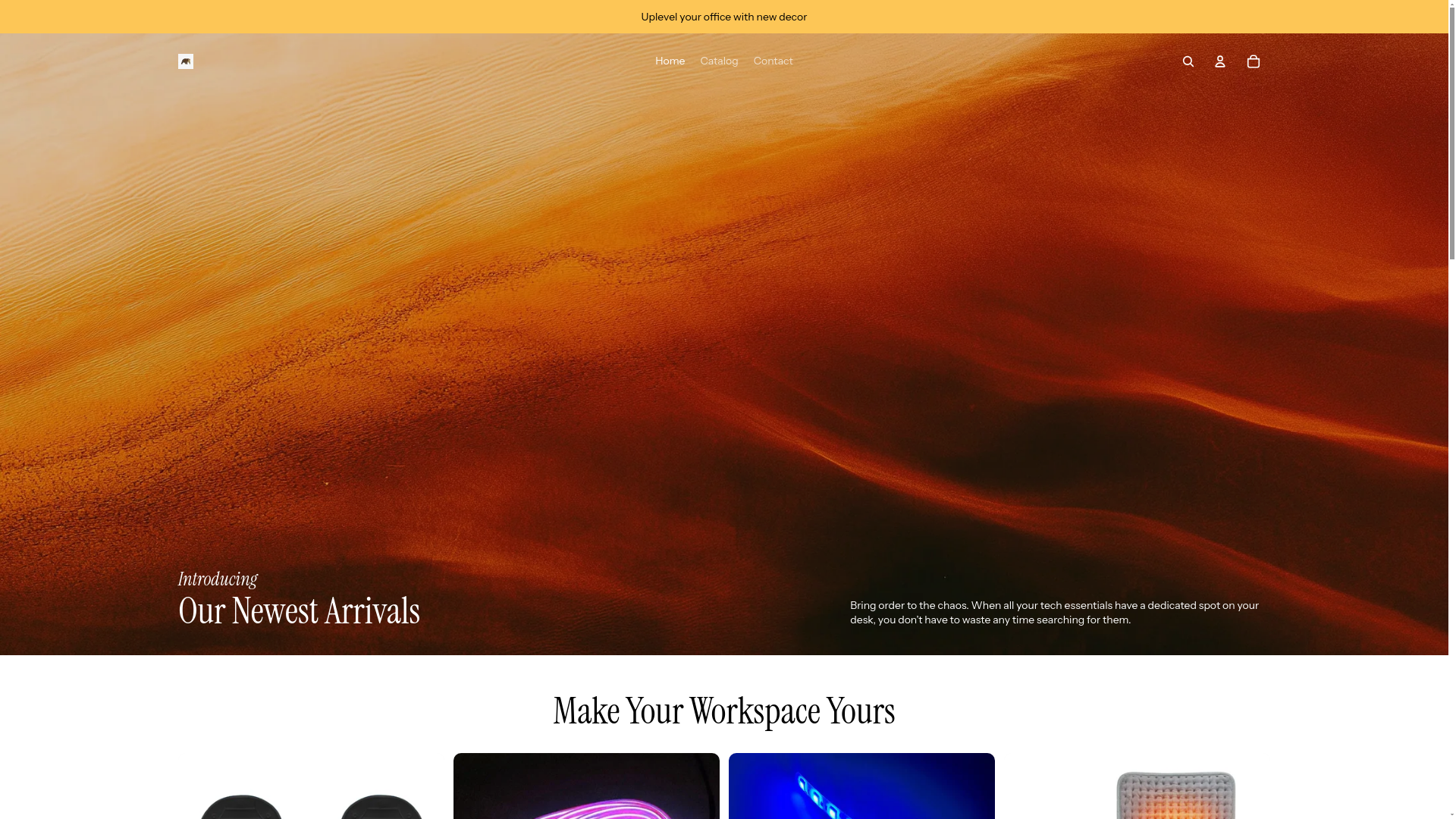 website screenshot of https://kekounastore.com/