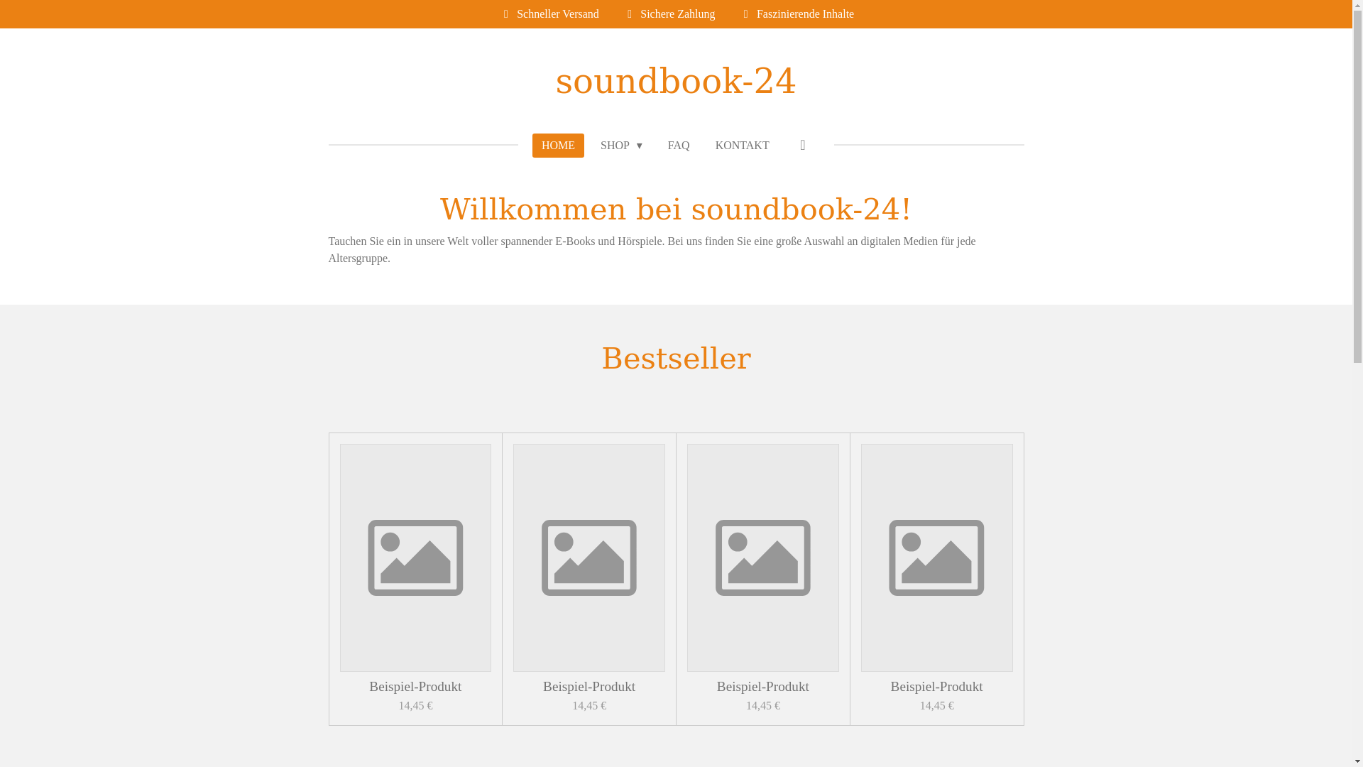 website screenshot of https://soundbook-24.de/