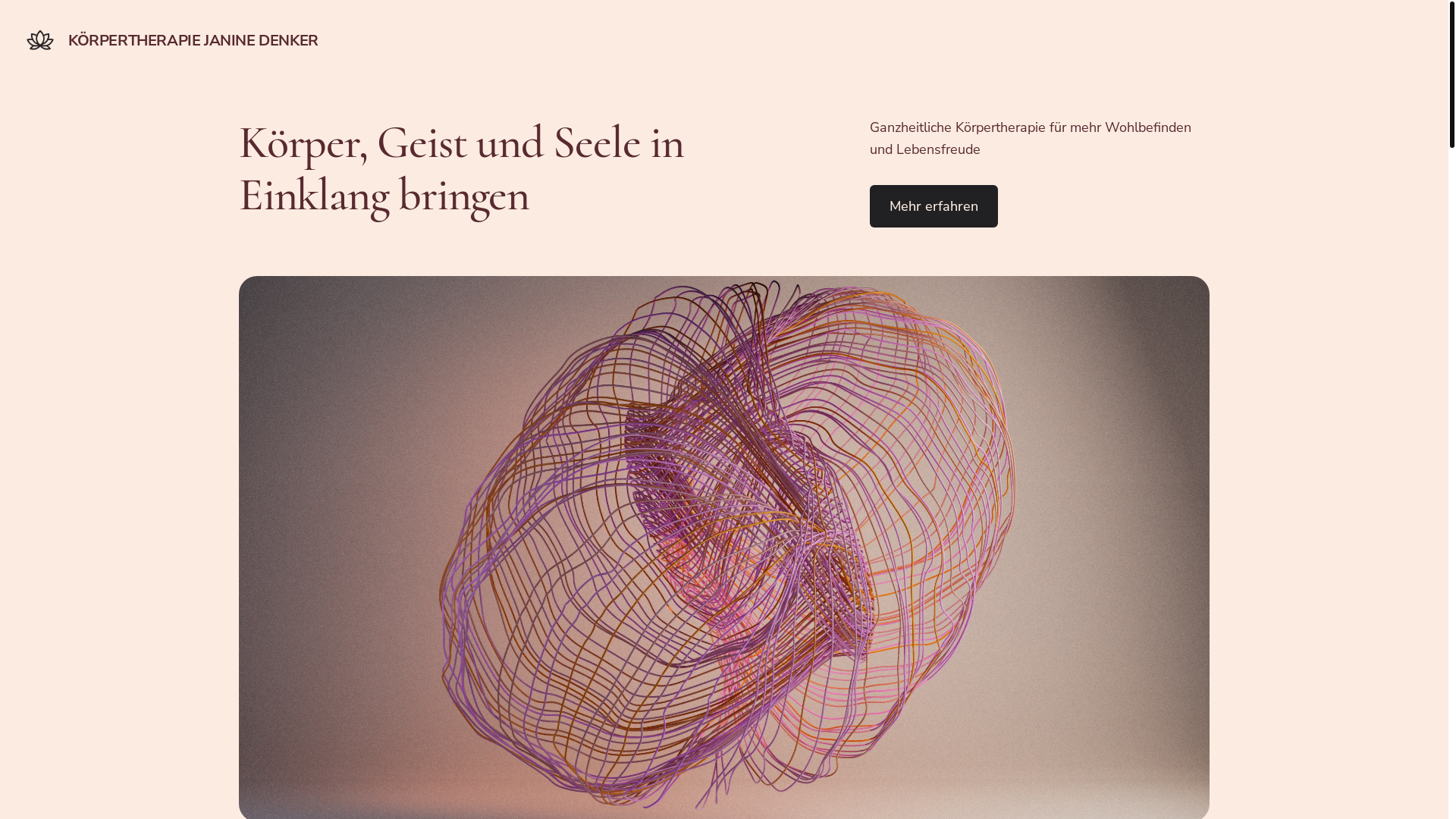 website screenshot of https://janinedenker.de/
