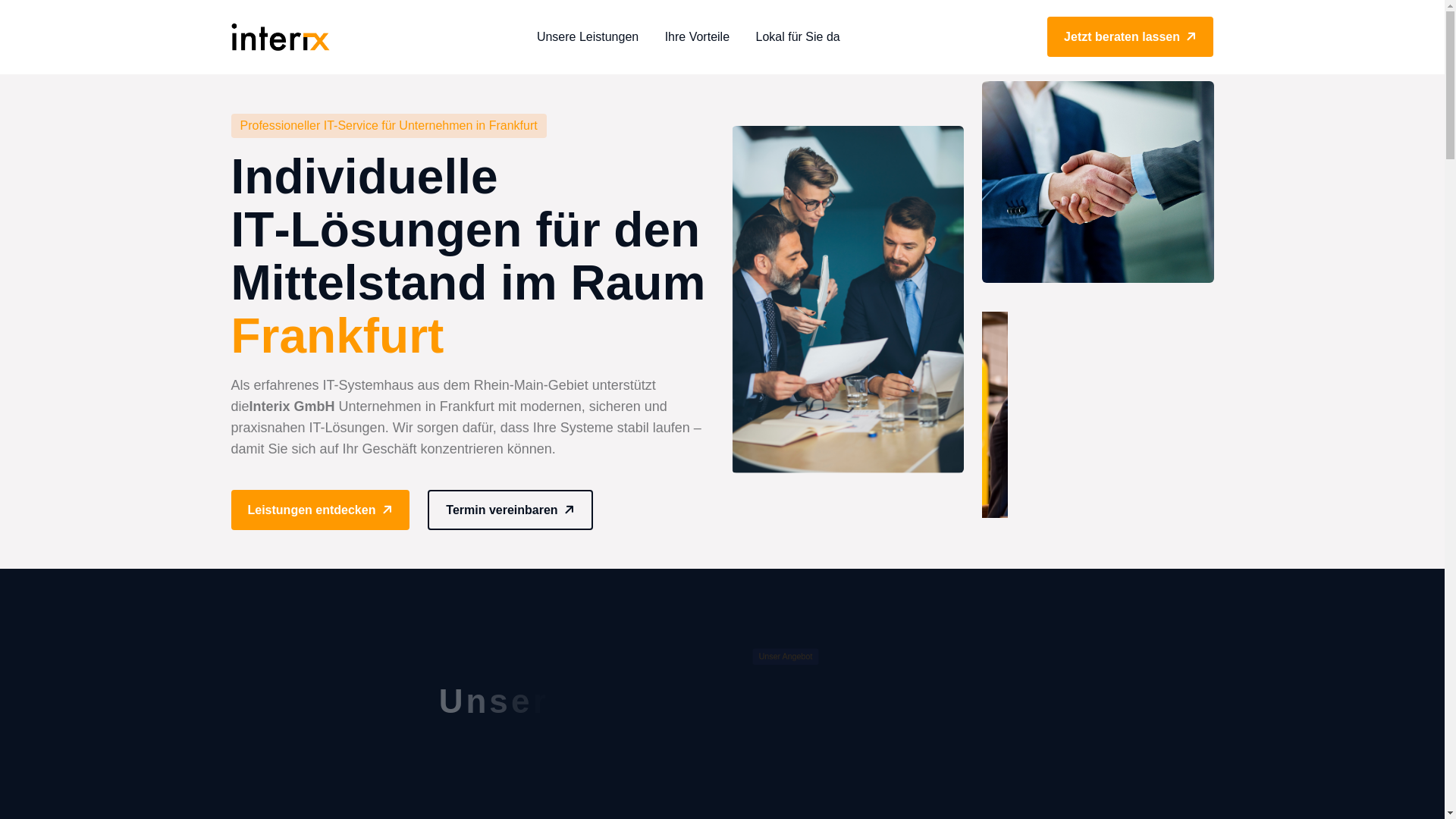 website screenshot of https://itsystemhausfrankfurt.de/