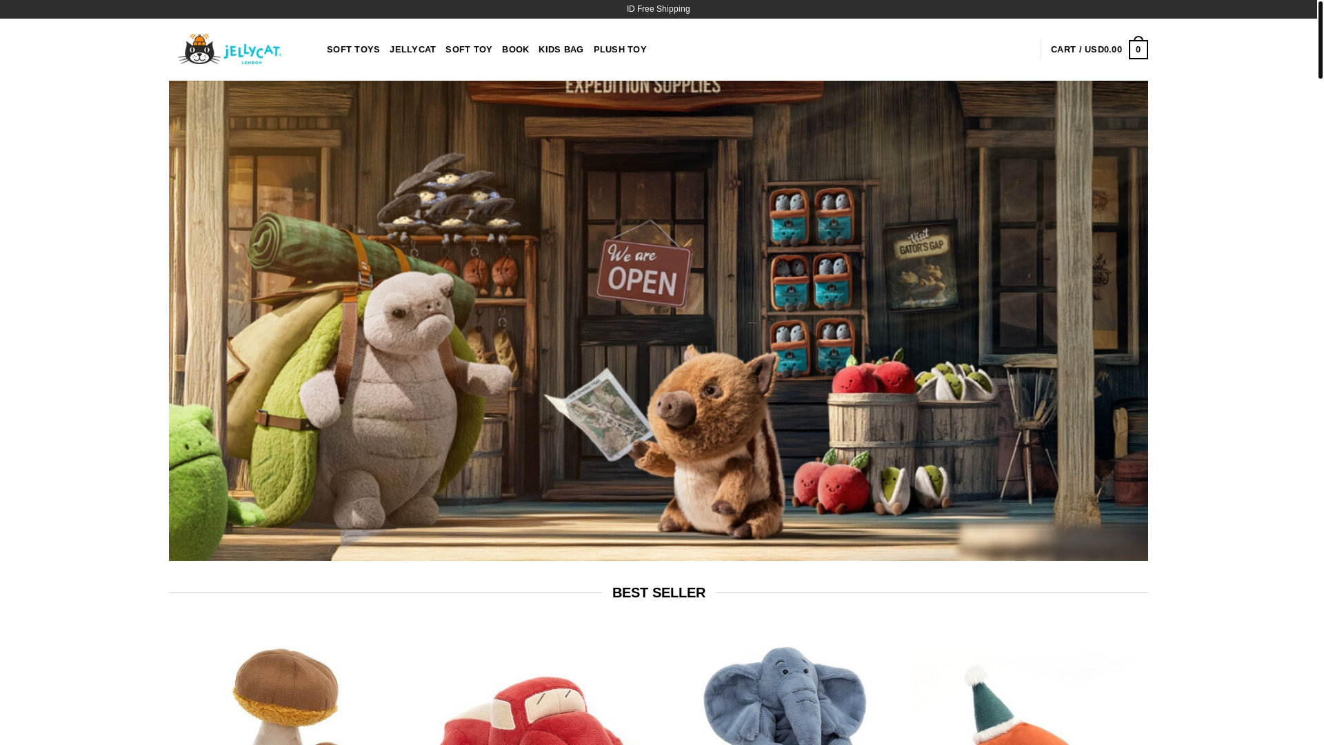 website screenshot of https://jelly-cat.com.au/