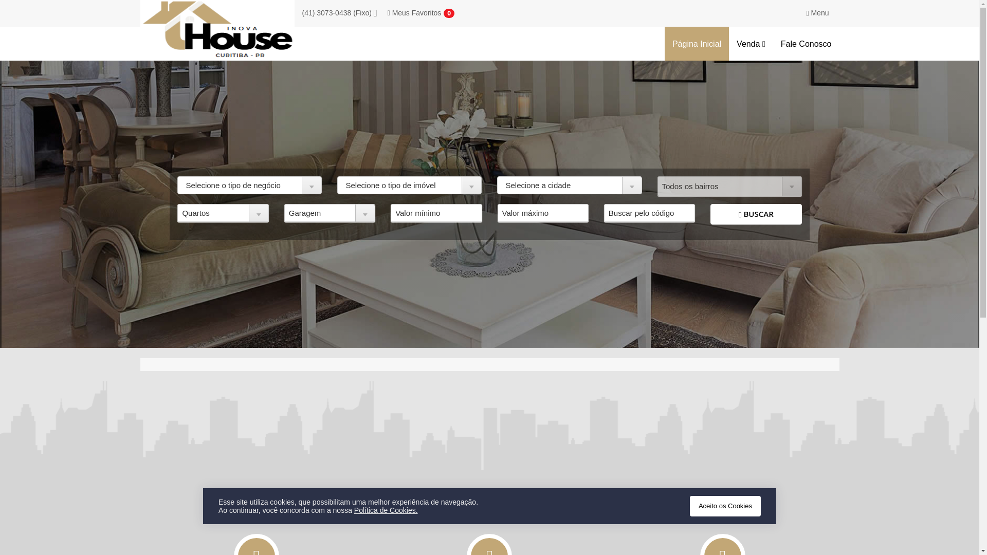 website screenshot of https://inovahousepr.com.br/