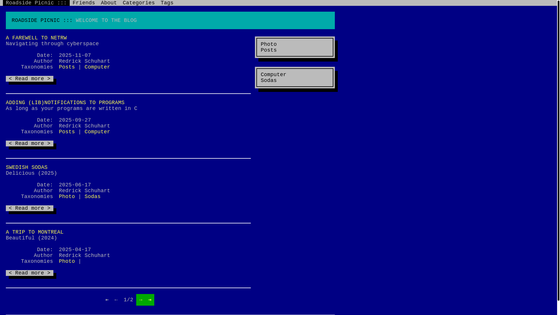 website screenshot of https://roadside-picnic-site.pages.dev/