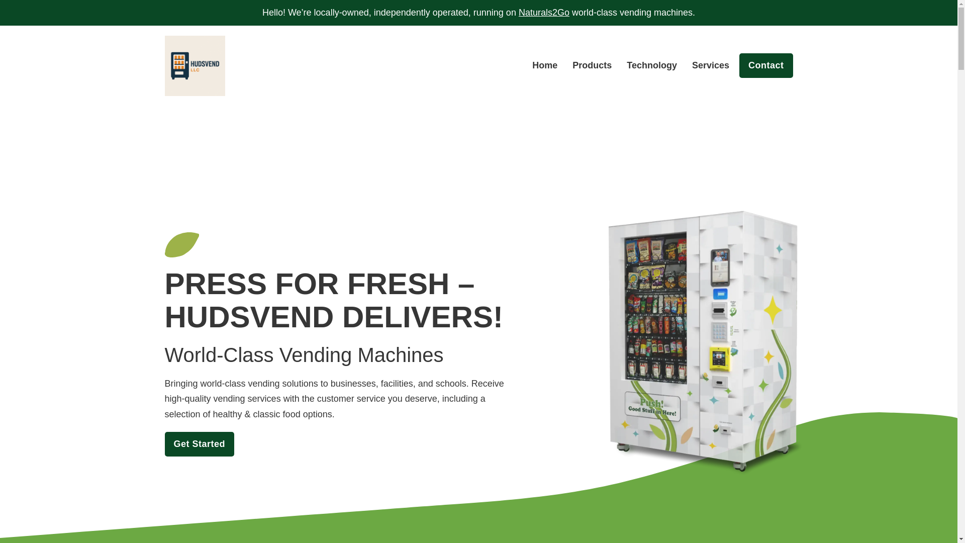 website screenshot of https://hudsvend.com/