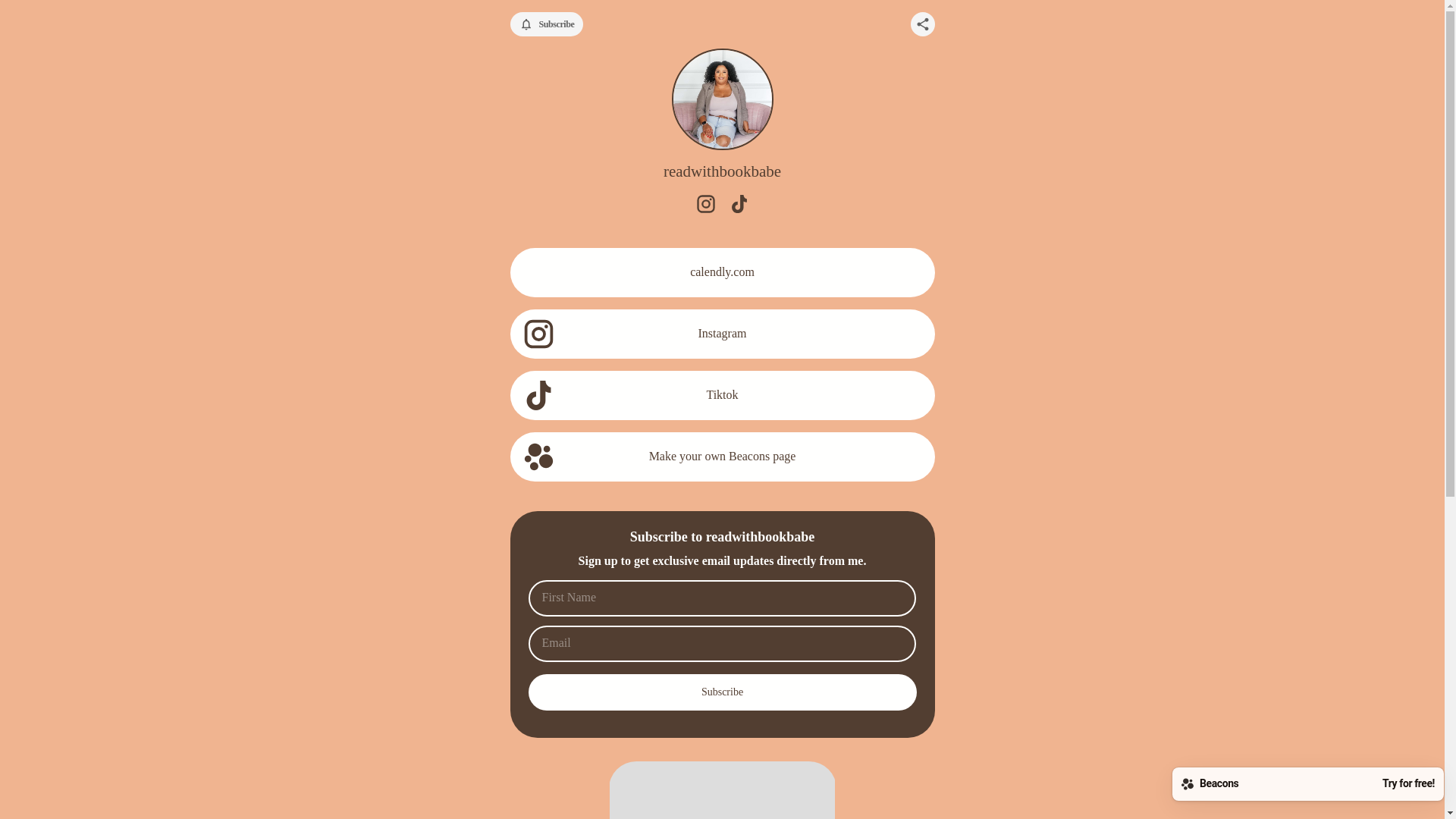 website screenshot of https://readwithbookbabe.com/