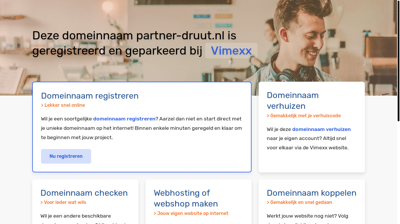 website screenshot of https://partner-druut.nl/