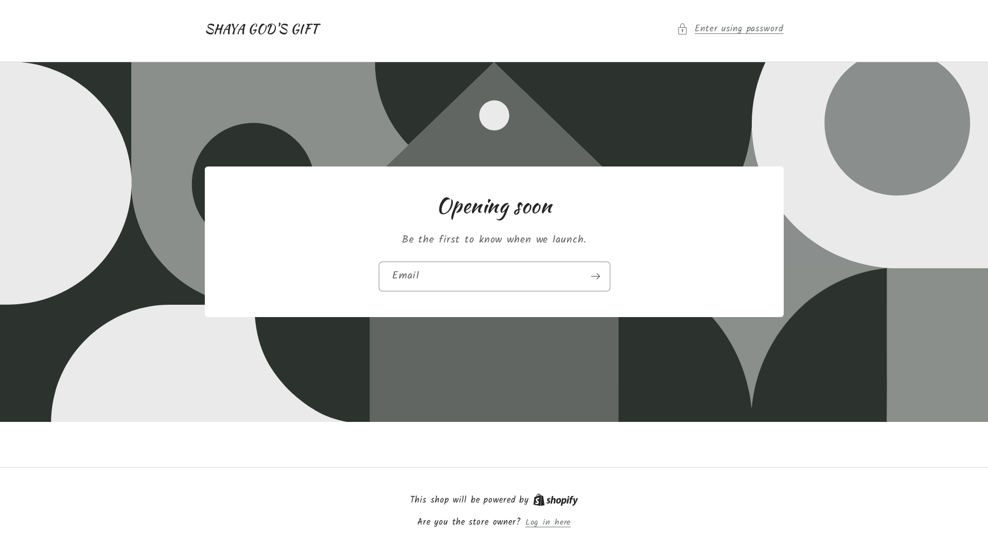 website screenshot of https://shayagodsgift.com/
