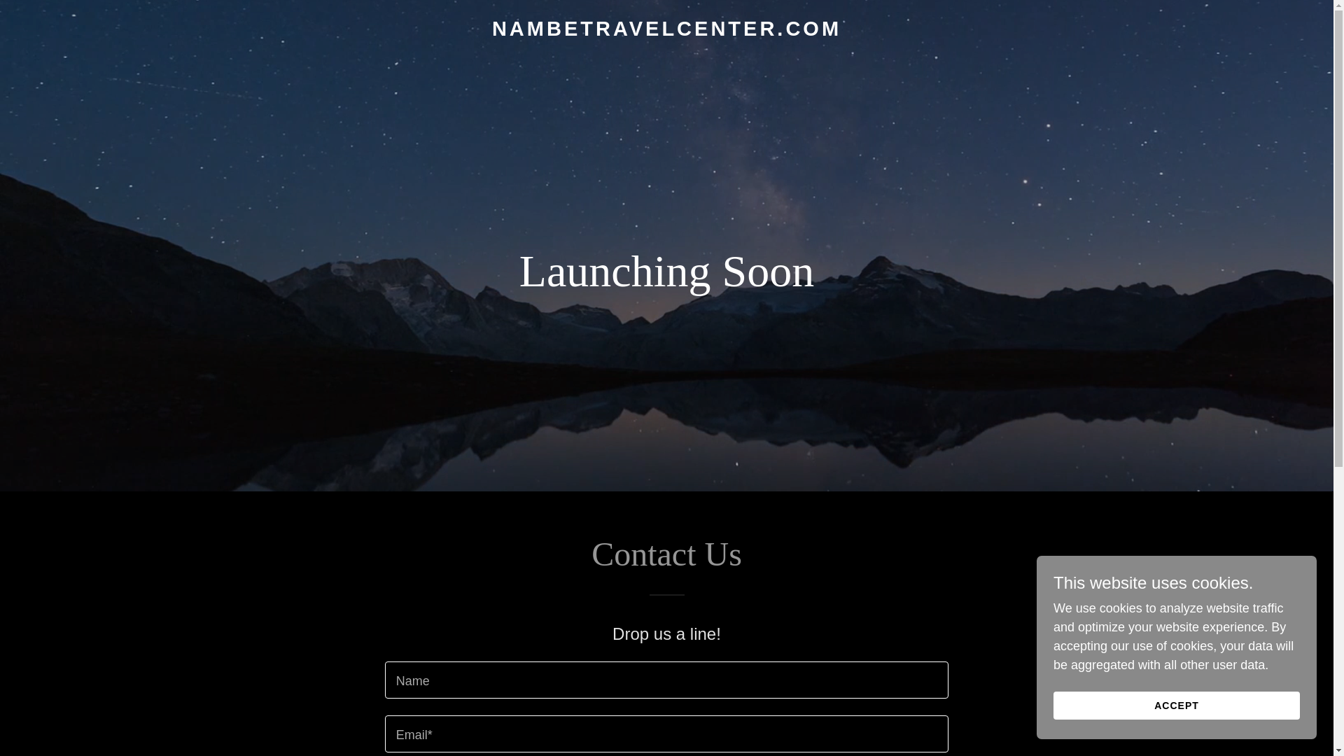 website screenshot of https://nambetravelcenter.com/