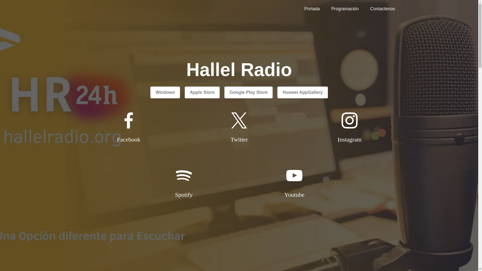 website screenshot of https://hallelradio.pages.dev/