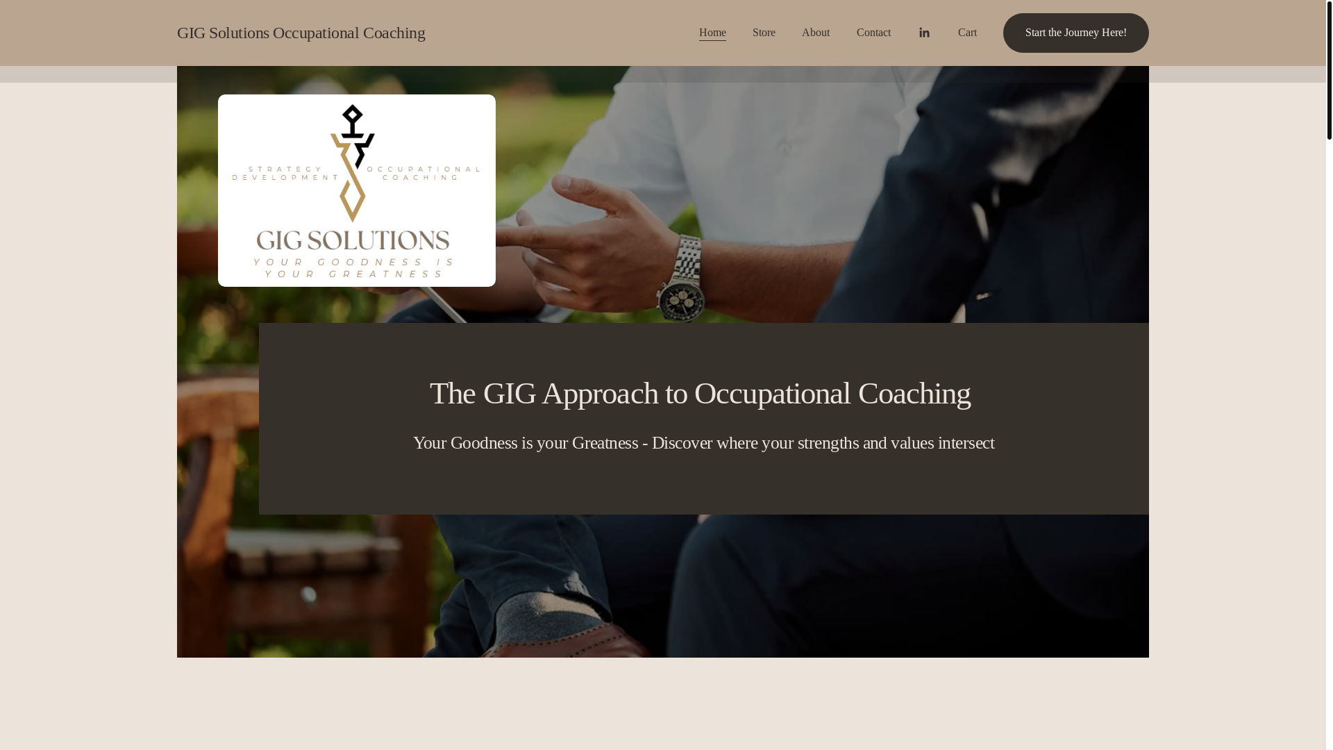 website screenshot of https://gigsolutionsvocationalcoaching.com/