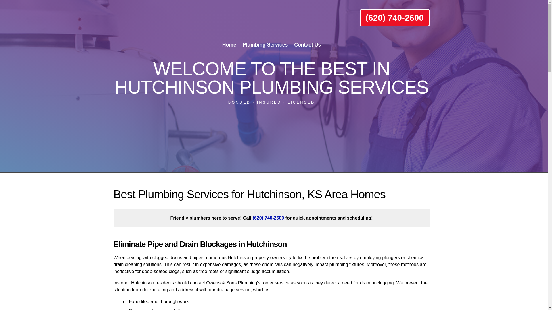 website screenshot of https://owensplumbing.pro/