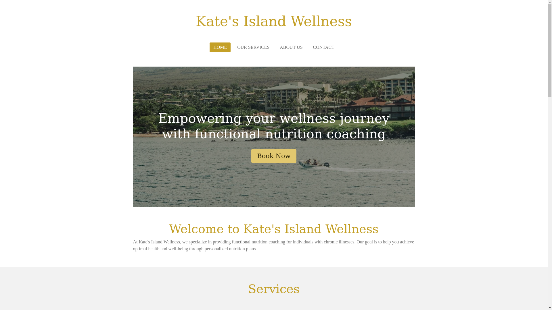 website screenshot of https://katesislandwellness.com/