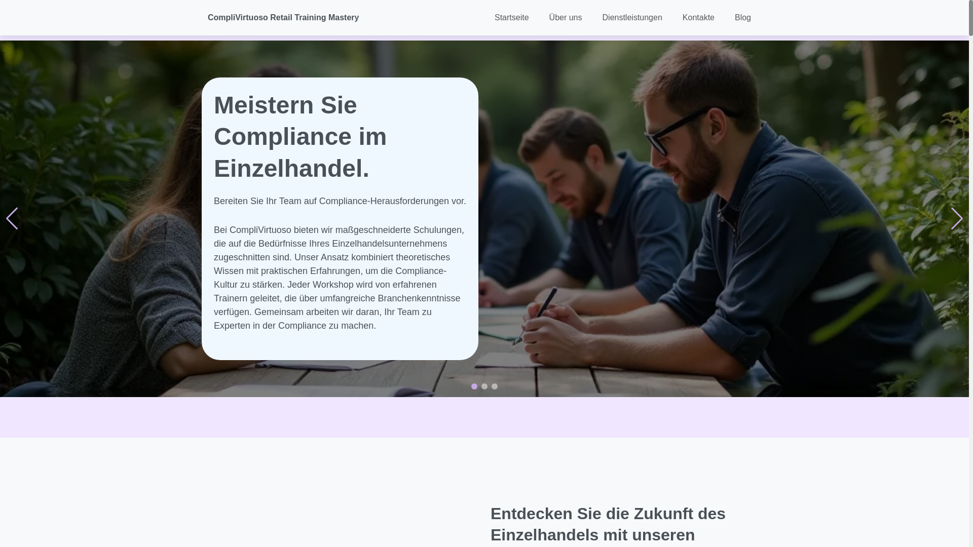 website screenshot of https://compli-virtuosoretail.pro/