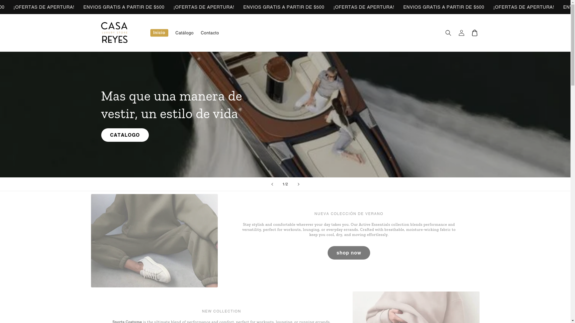 website screenshot of https://casa-reyes.store/