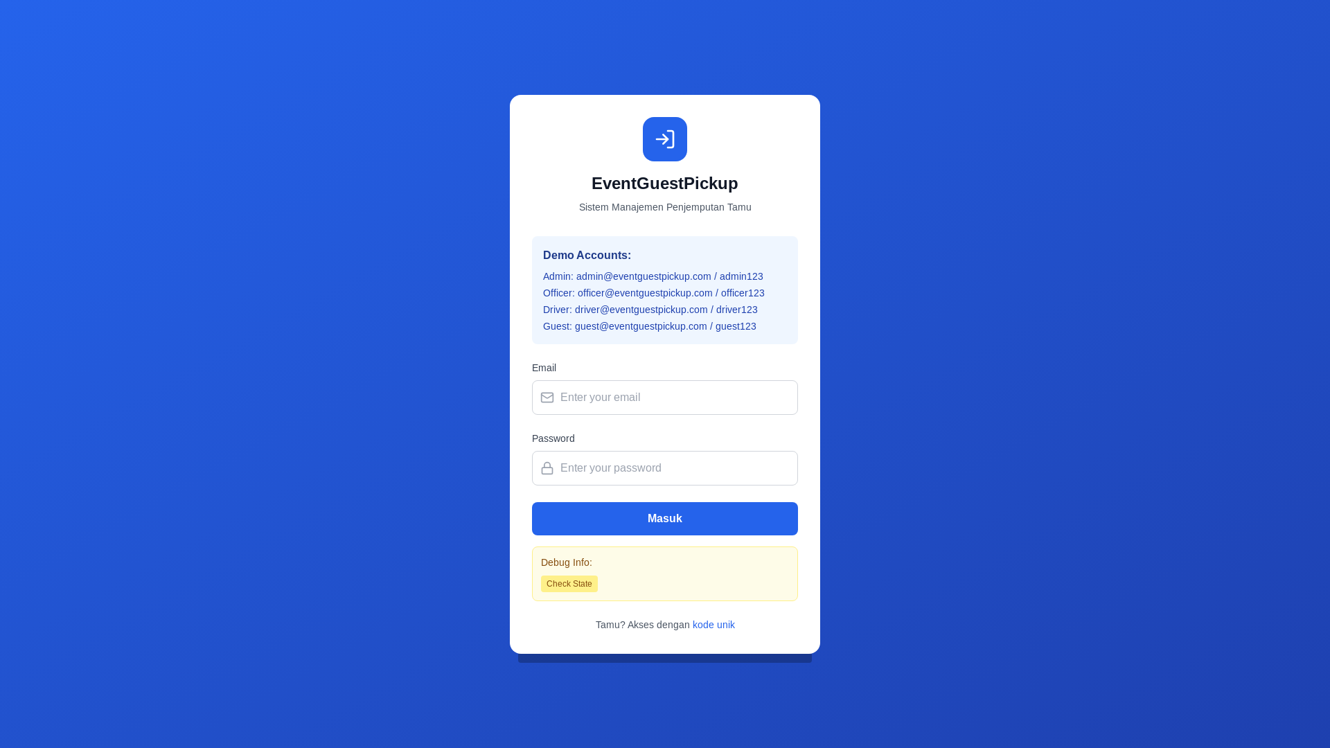 website screenshot of https://eventbandara.pages.dev/