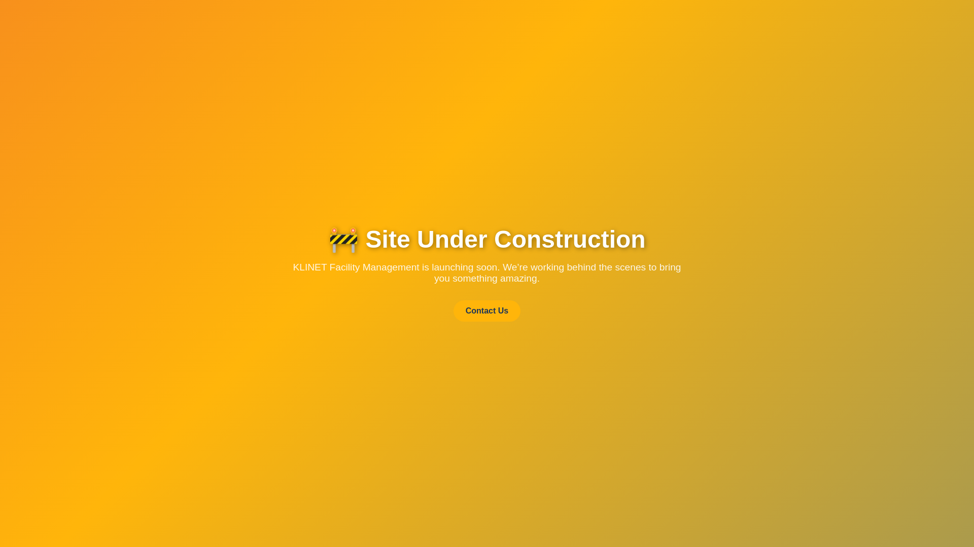 website screenshot of https://klinetfacilitymanagement.com/