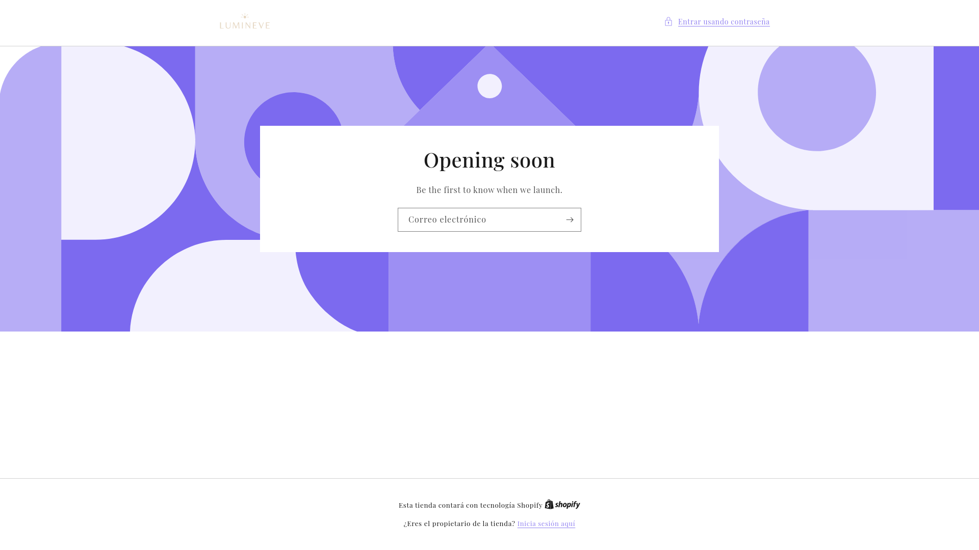 website screenshot of https://bylumineve.com/