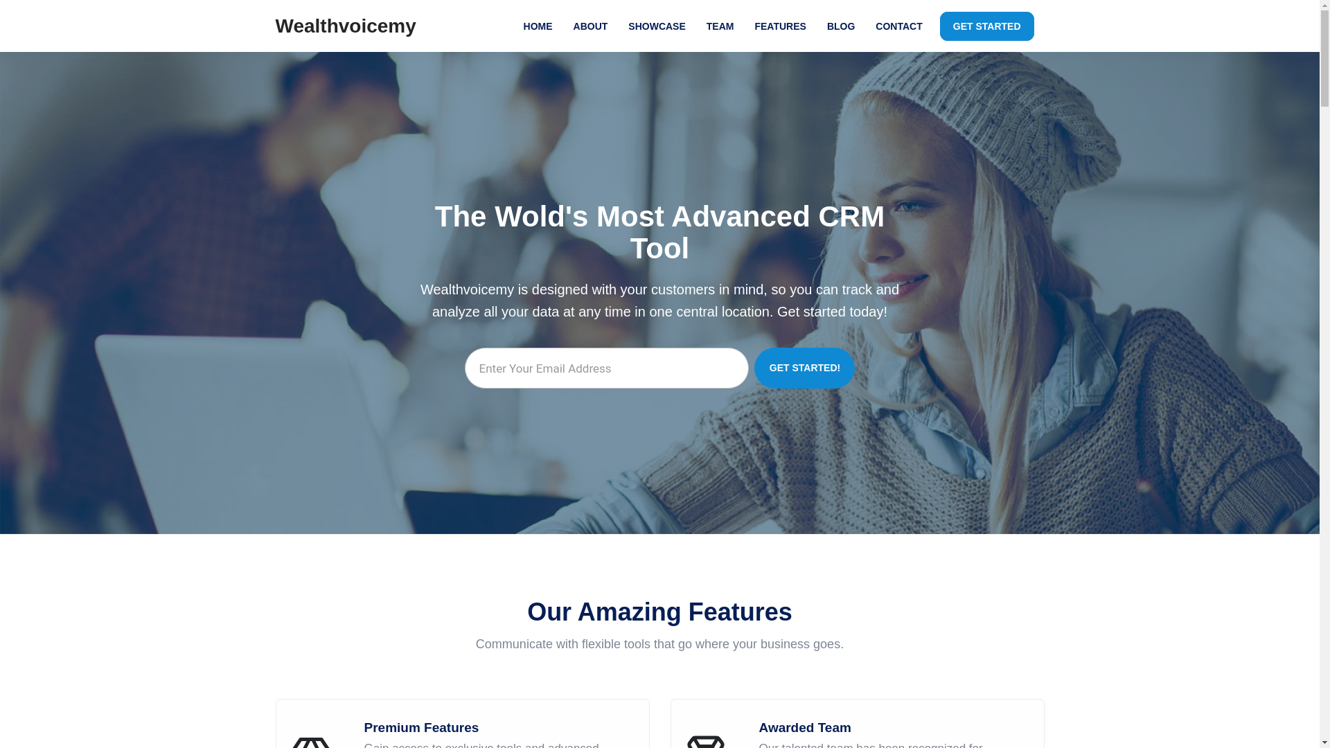 website screenshot of https://wealthvoice.my.id/