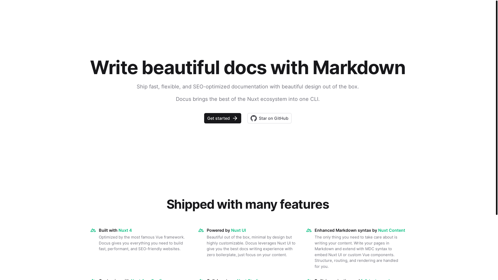 website screenshot of https://nexqloud-docs-staging.pages.dev/