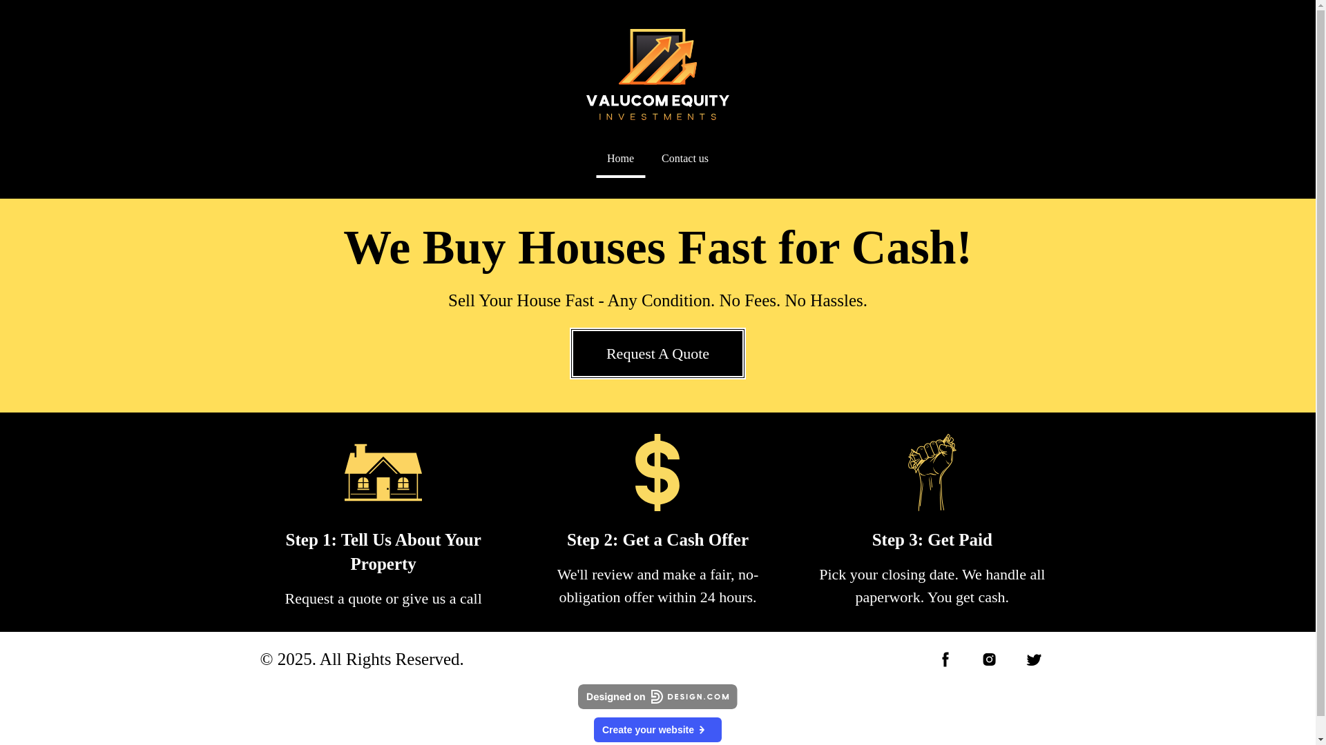 website screenshot of https://valucomequity.com/
