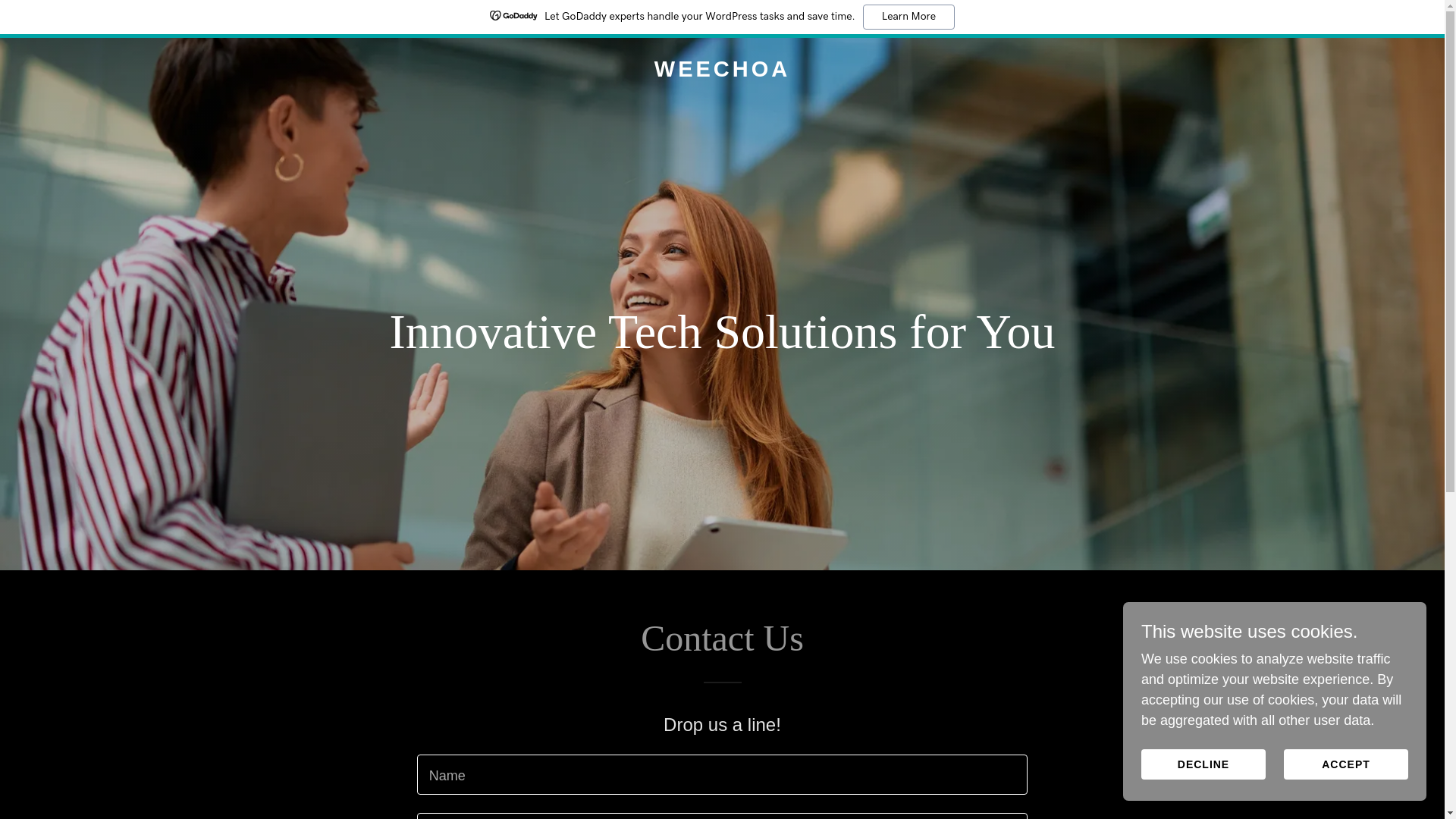 website screenshot of https://weechoa.com/