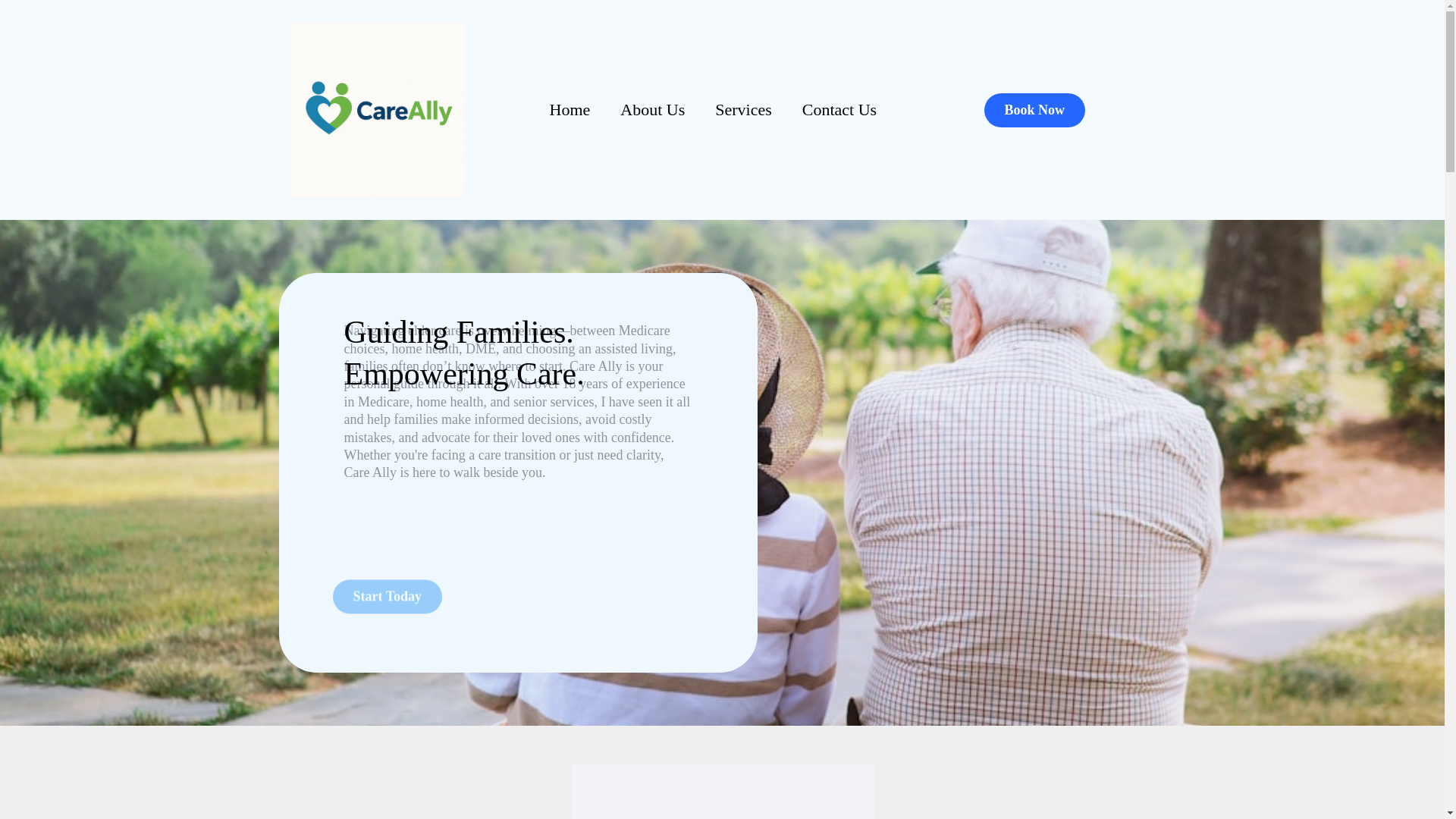website screenshot of https://careally.online/