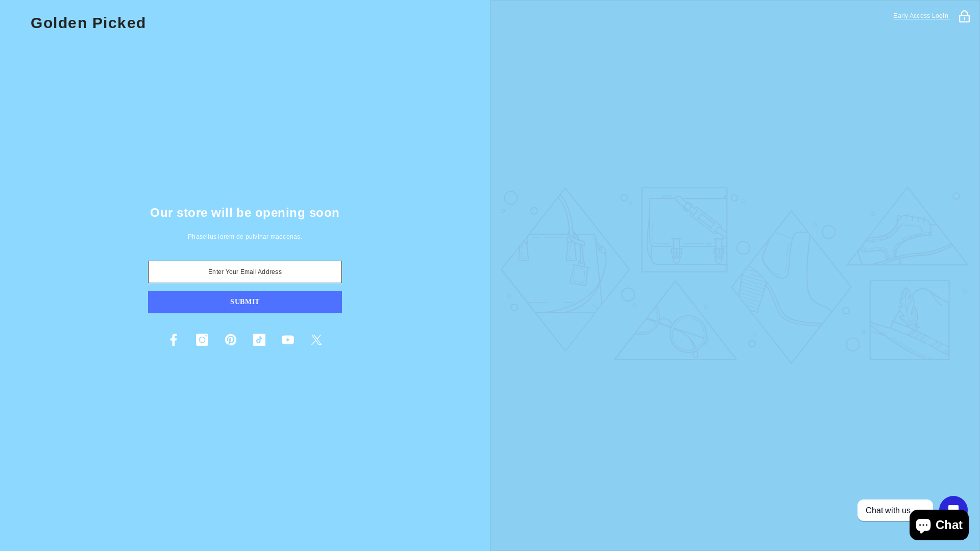 website screenshot of https://goldenpicked.com/